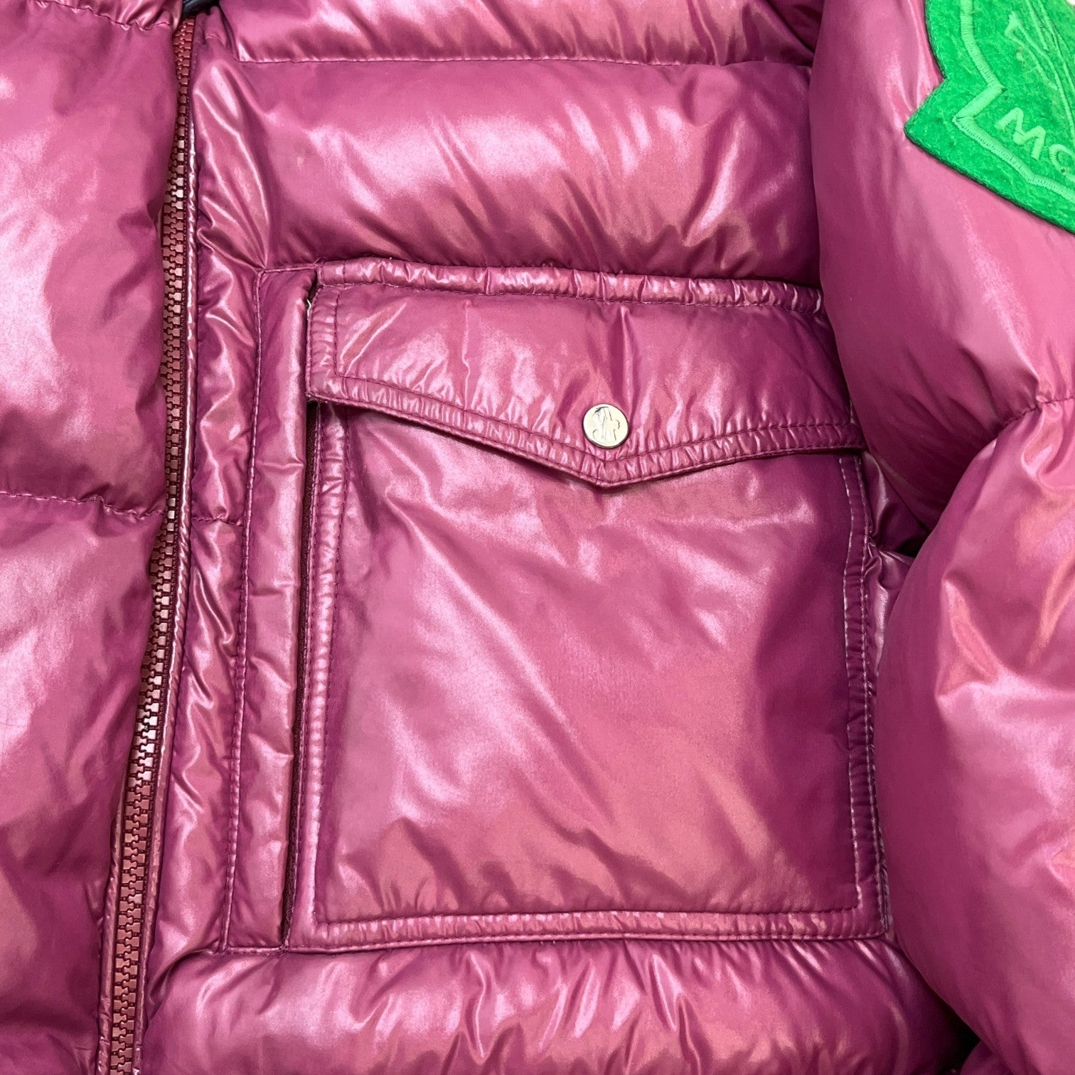 Men's Barthet Down Jacket Burgundy Size 2 / M