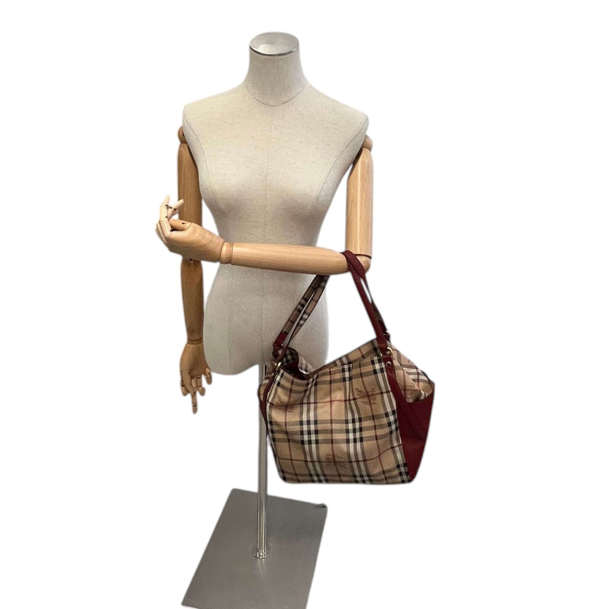 Women's Haymarket Check Canterbury Tote Bag Beige