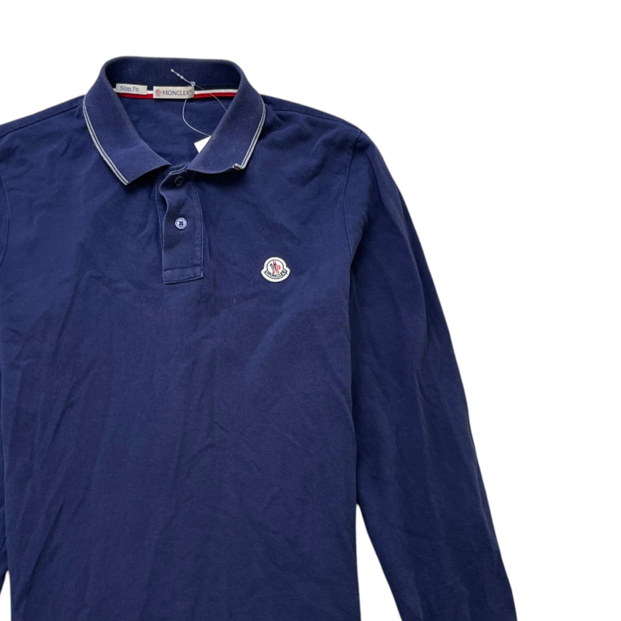 Men's Maglia Polo Shirt Navy Size S