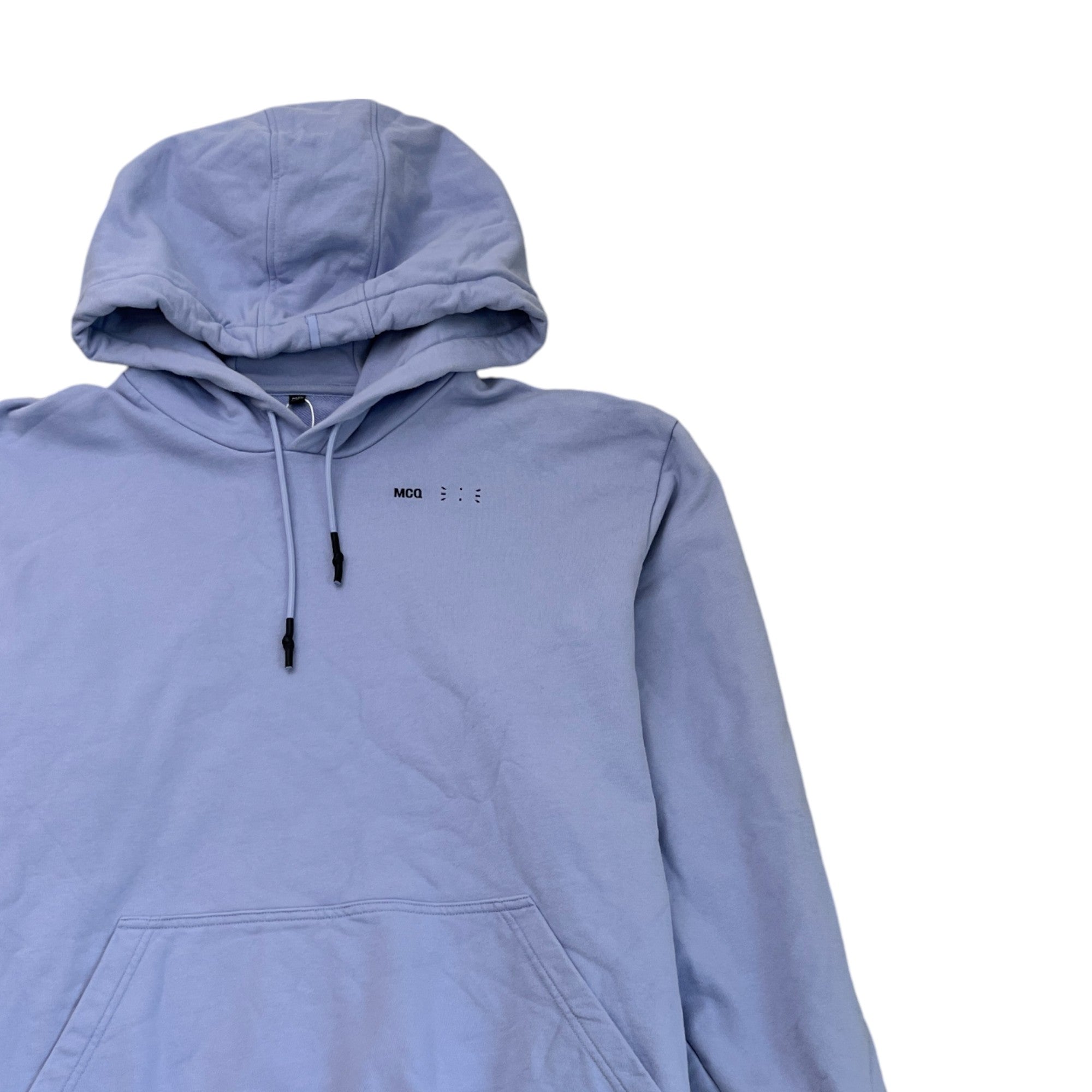 Men's Logo Print Hoodie Purple Size XL