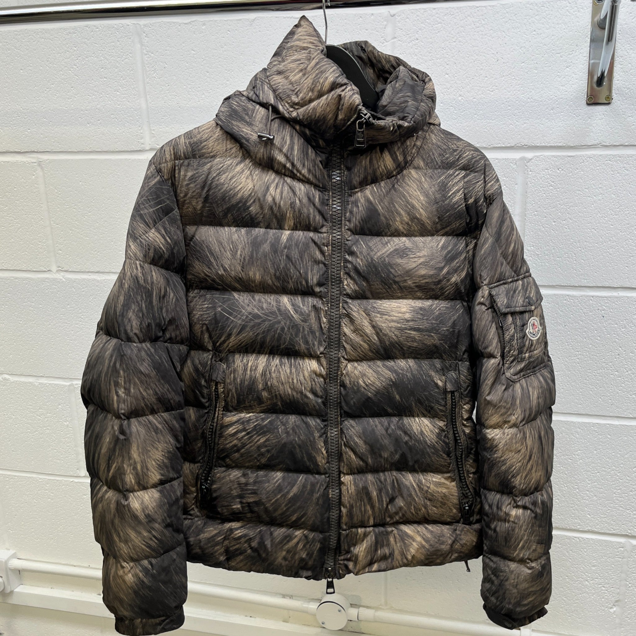 Men's Byron Down Jacket Brown Size 3 / L