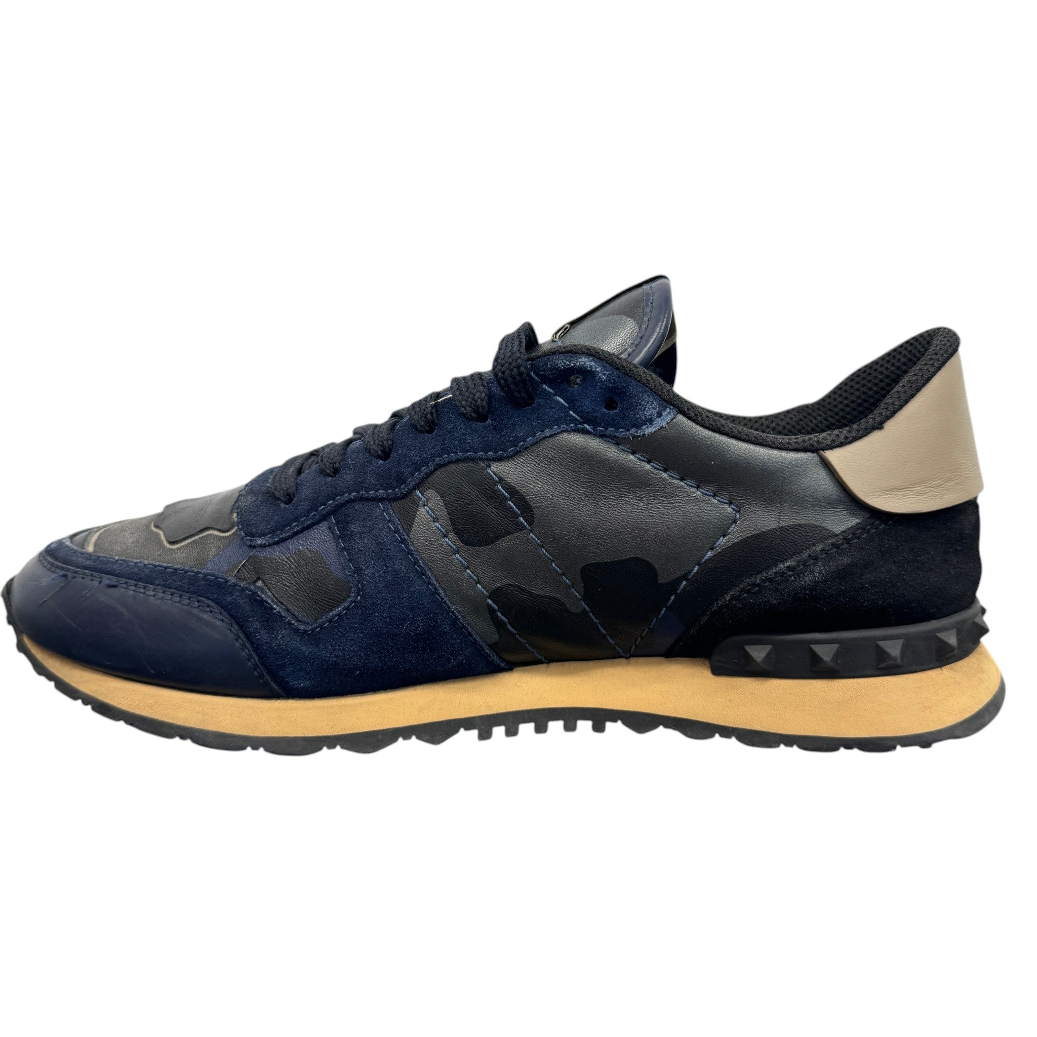 Men's Rockrunner Camouflage Low Trainers Navy Size EU 41 / UK 7