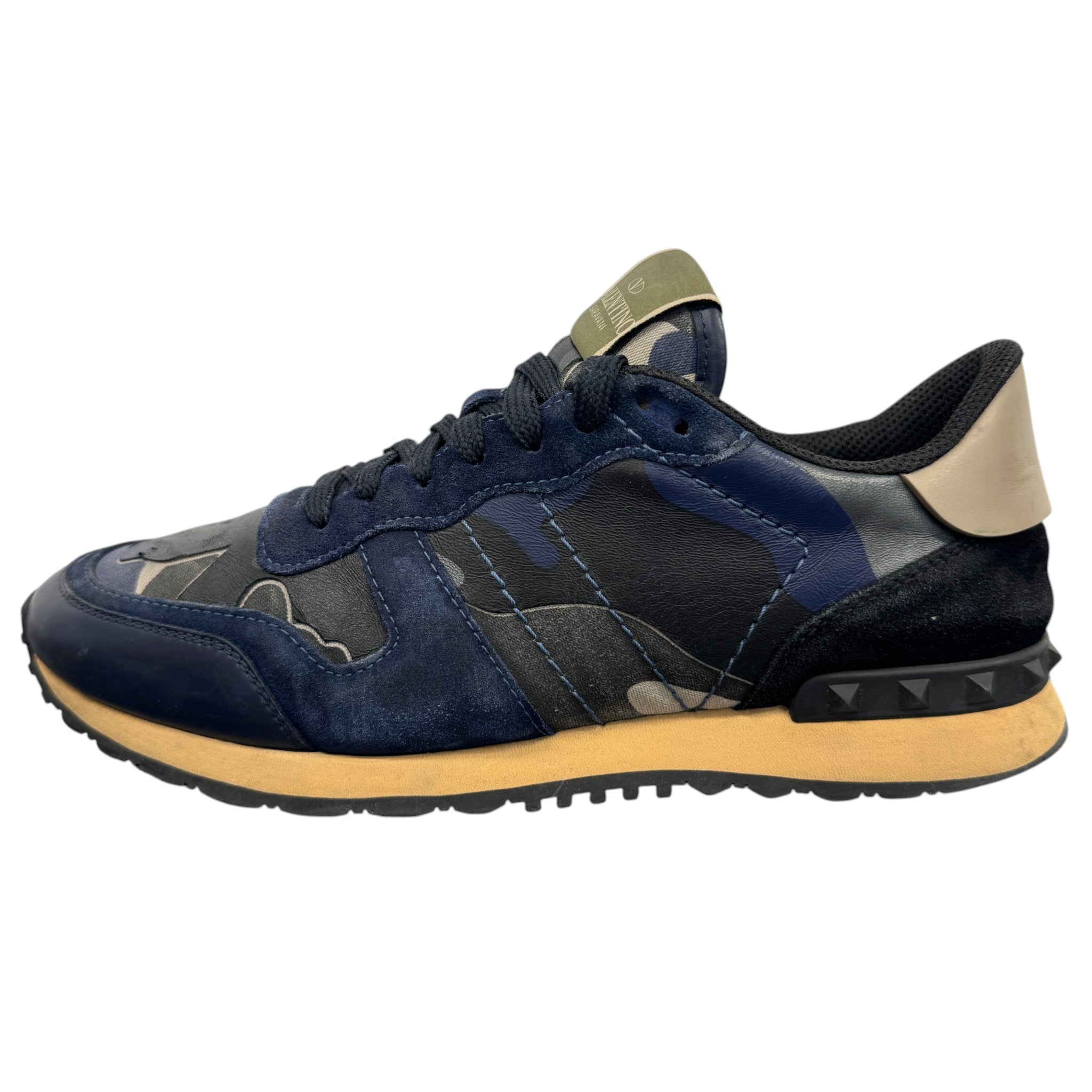 Men's Rockrunner Camouflage Low Trainers Navy Size EU 41 / UK 7