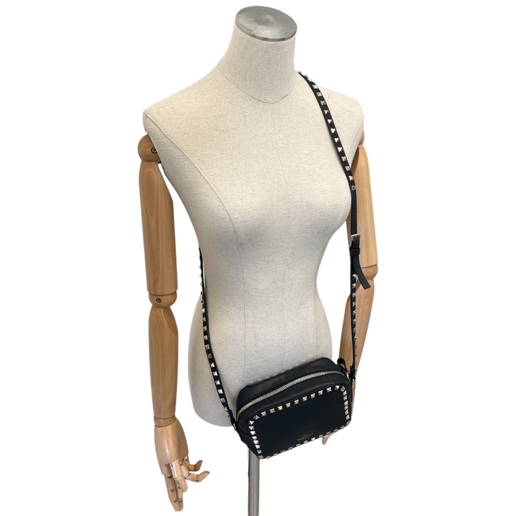 Women's Rockstud Handbag Black