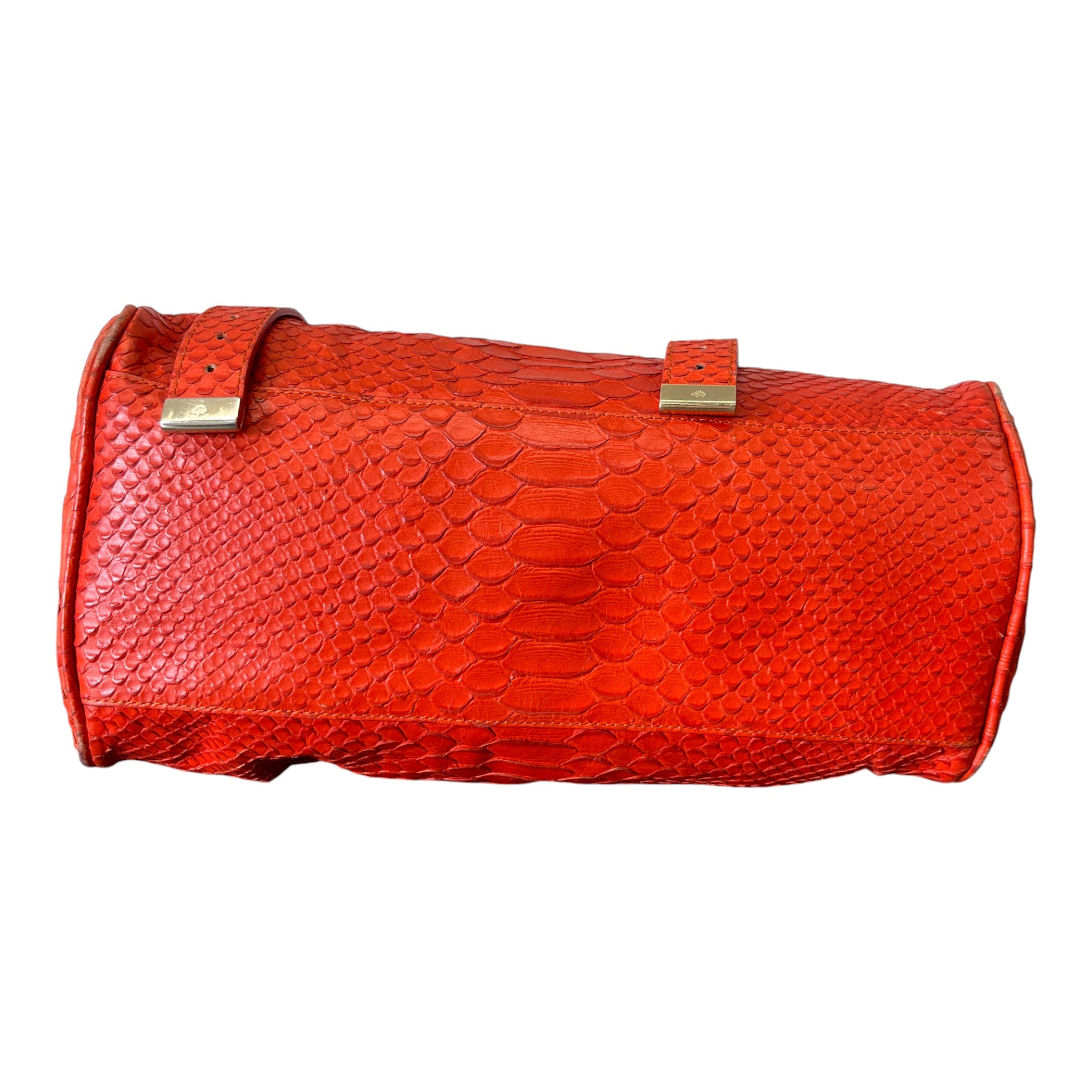 Women's Alexia Python Handbag Burnt Orange