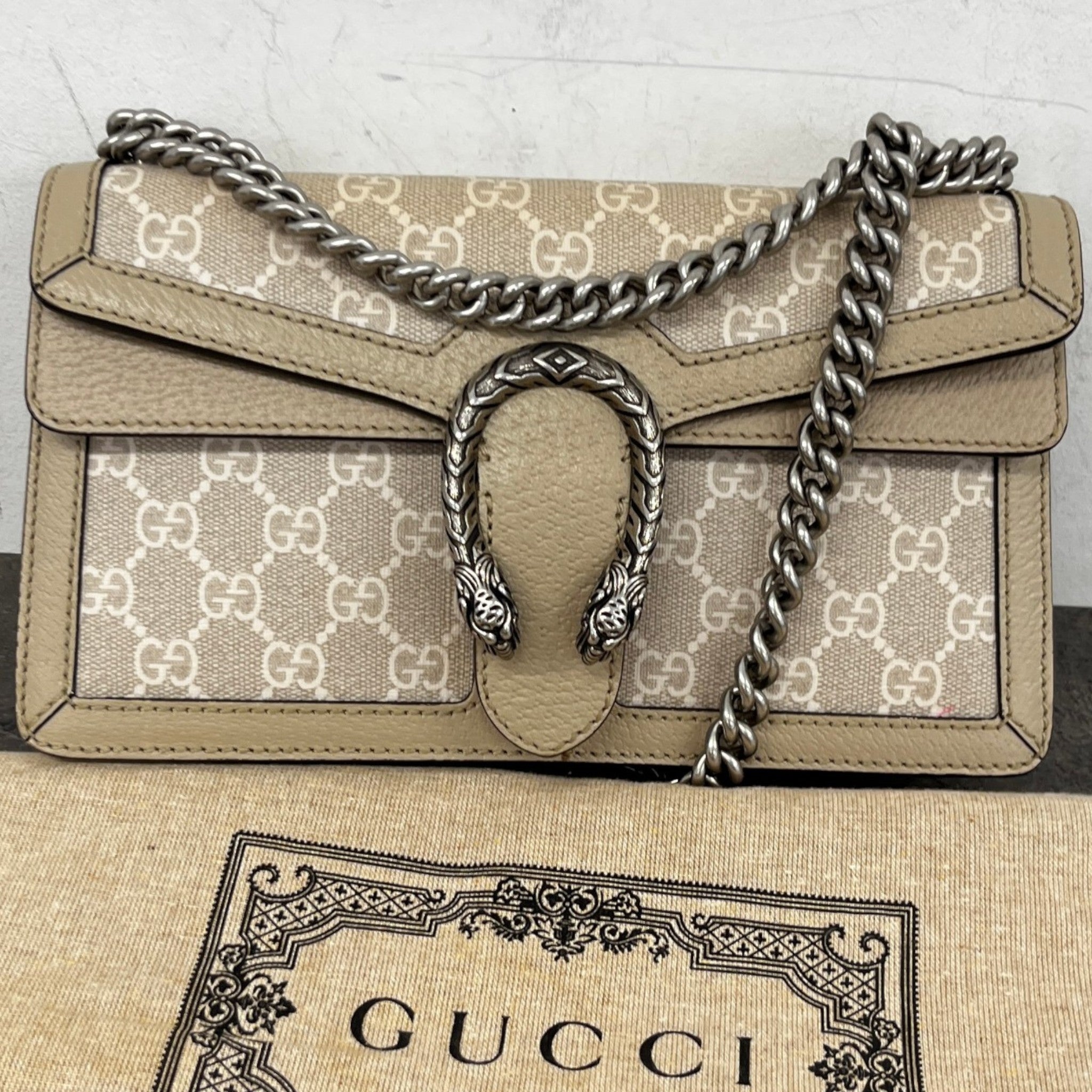 Women's Dionysus Gg Supreme Bag Beige
