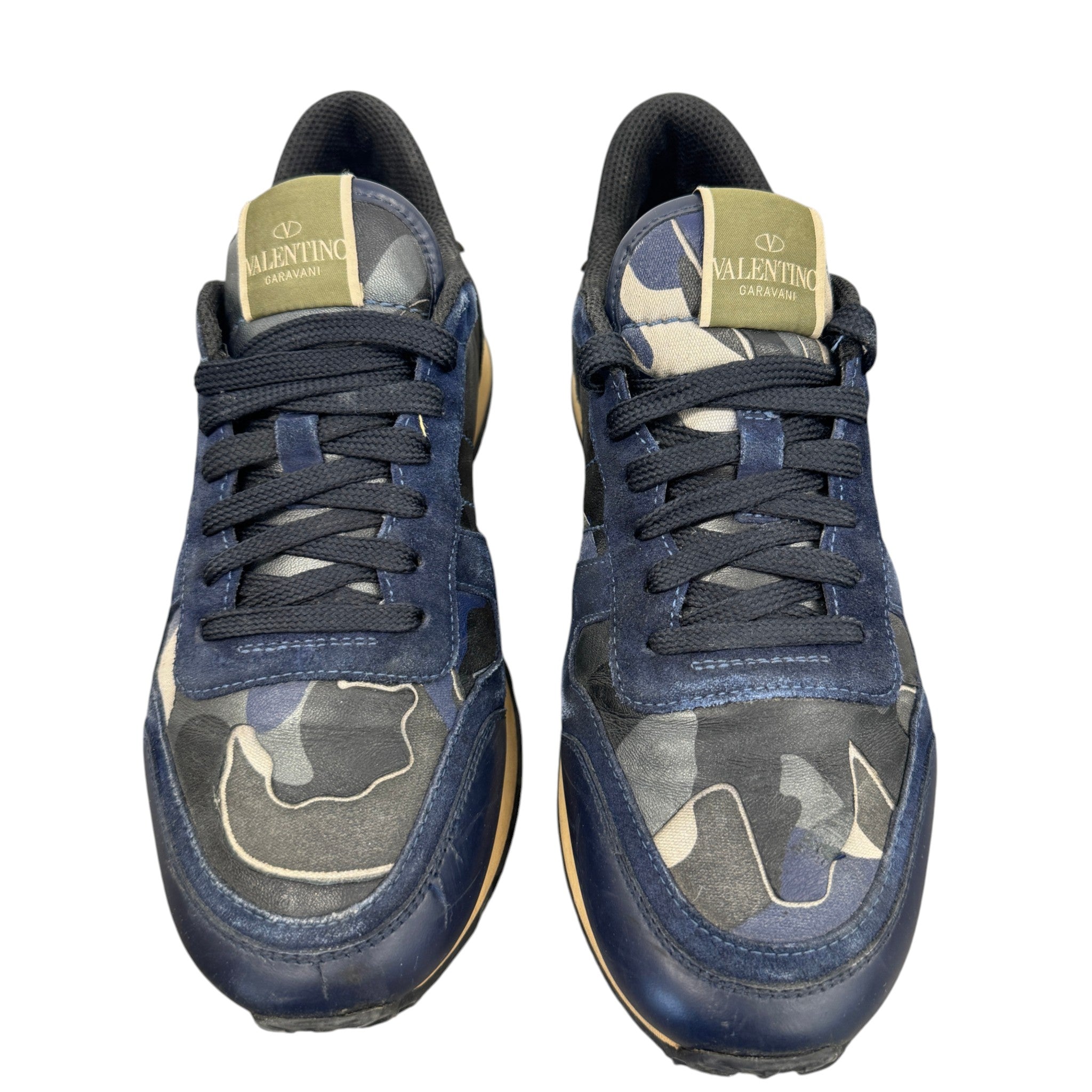Men's Rockrunner Camouflage Low Trainers Navy Size EU 41 / UK 7