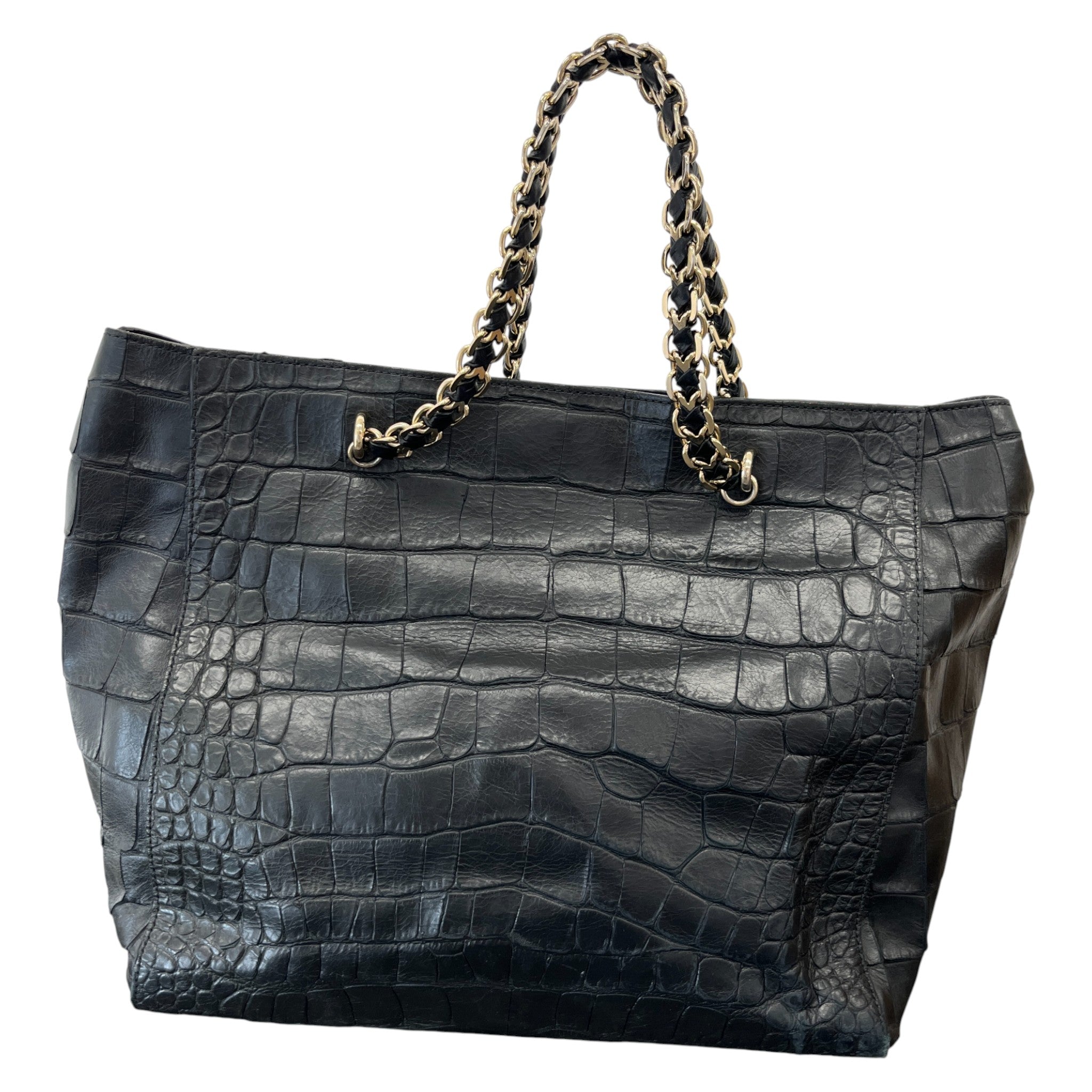 Women's Cecily Croc Print Handbag Black