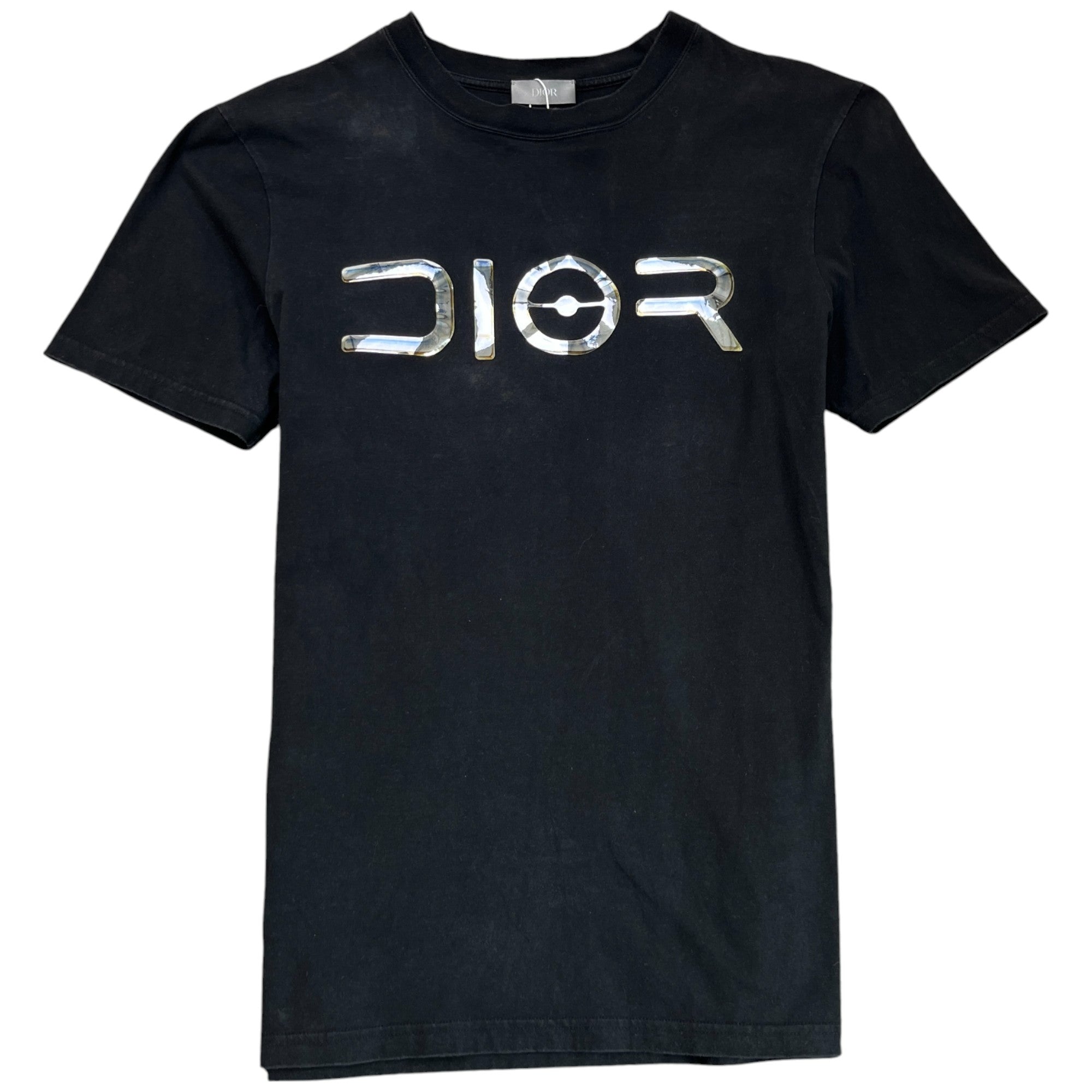 Men's Metallic Logo T-Shirt Black Size S