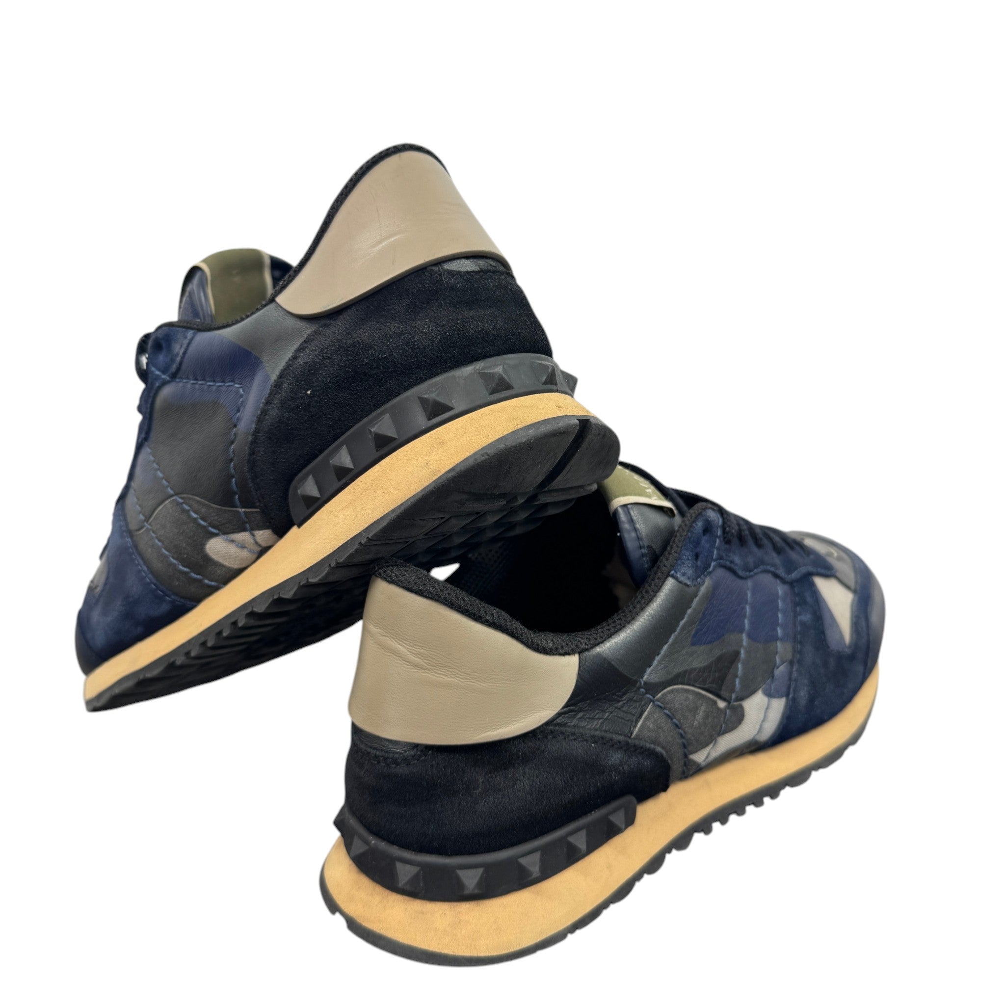 Men's Rockrunner Camouflage Low Trainers Navy Size EU 41 / UK 7
