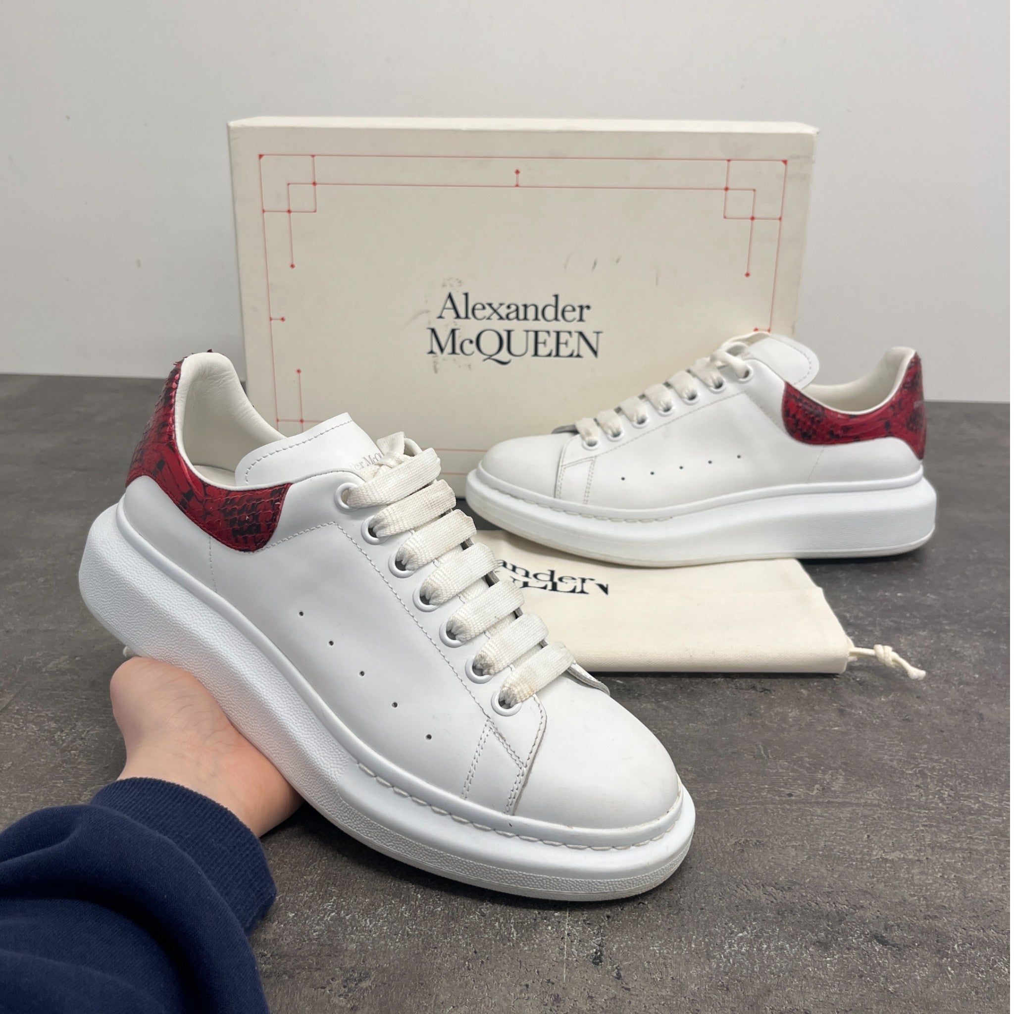 Men's Oversized Low Trainers White Size EU 41 / UK 7