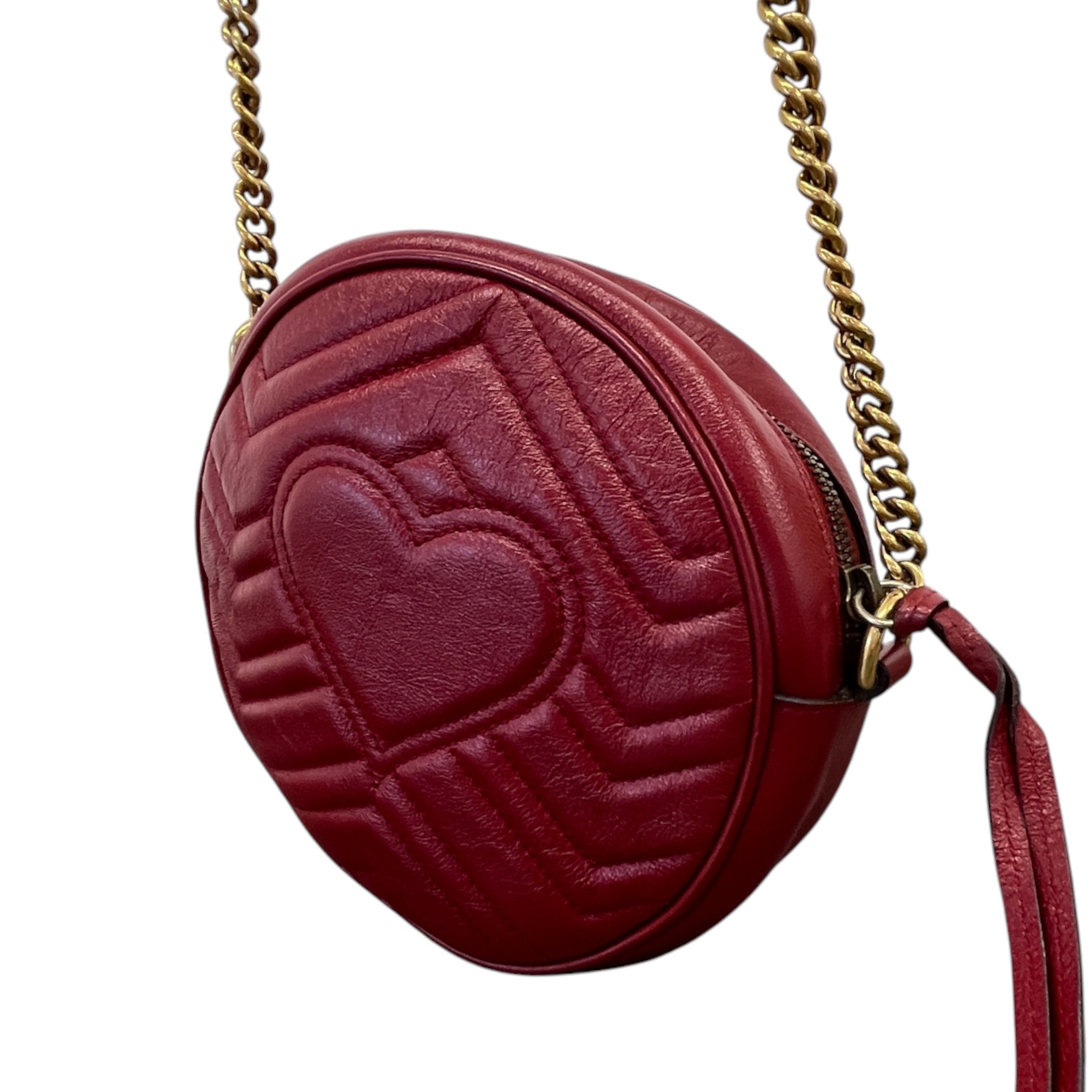 Women's Gg Marmont Round Bag Red