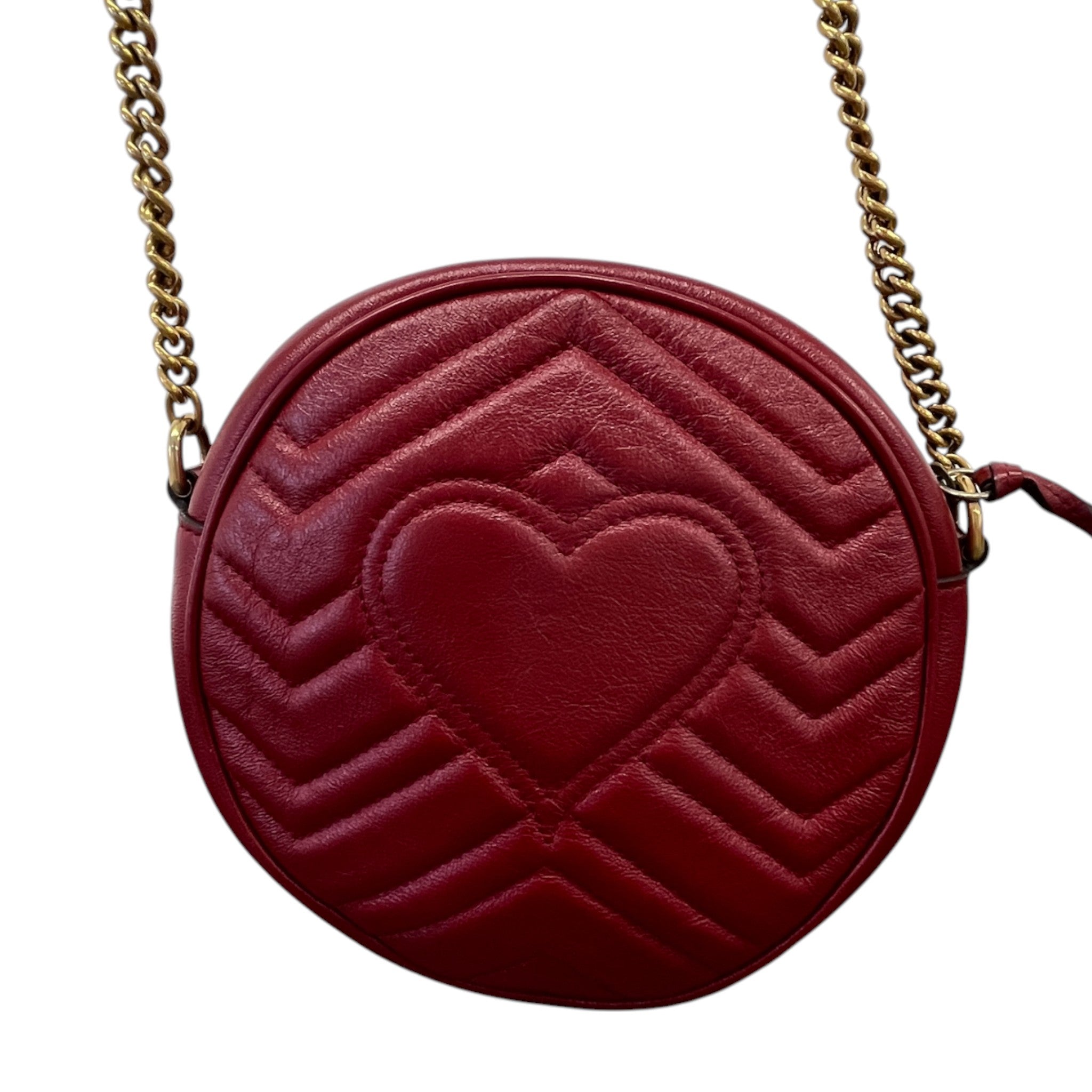 Women's Gg Marmont Round Bag Red