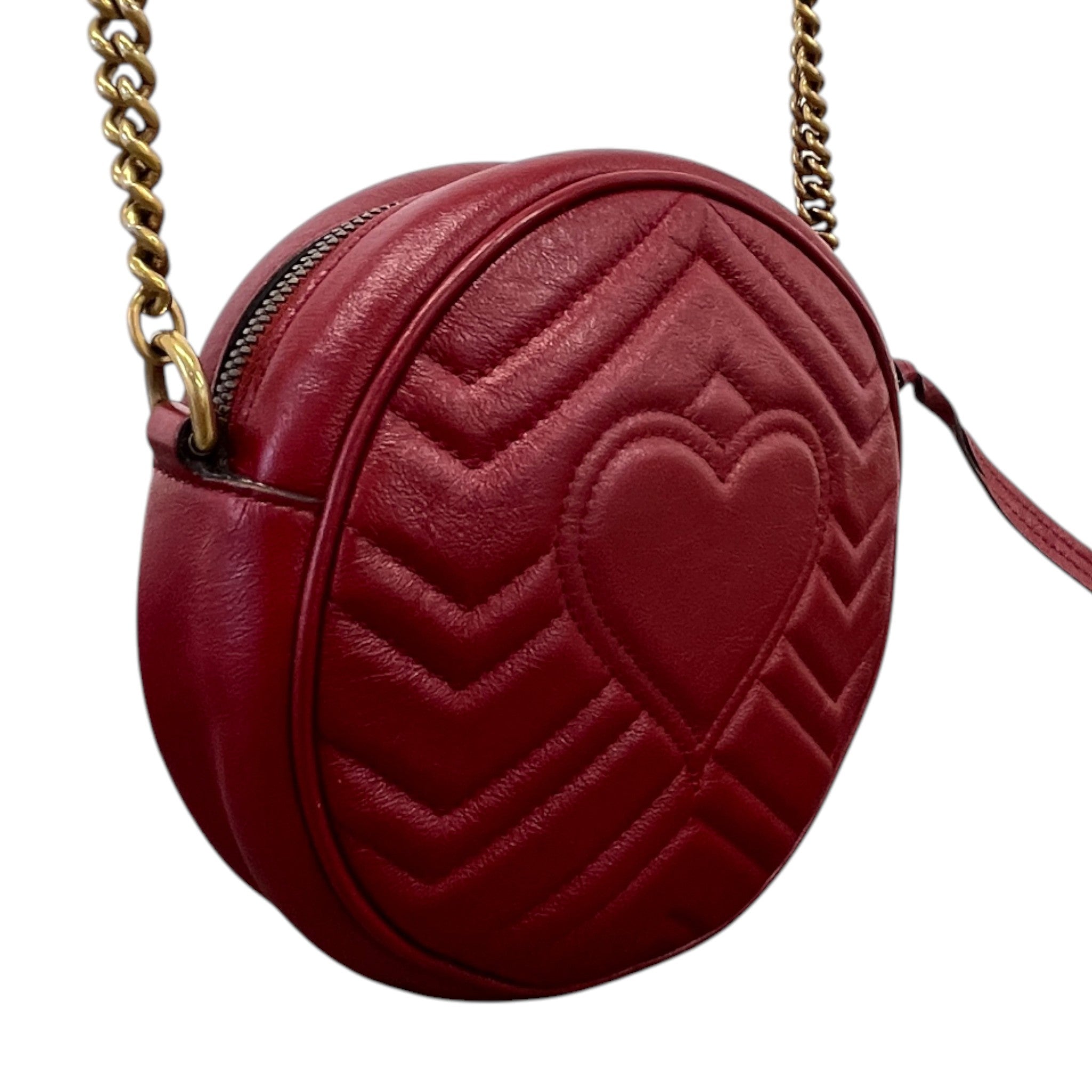 Women's Gg Marmont Round Bag Red
