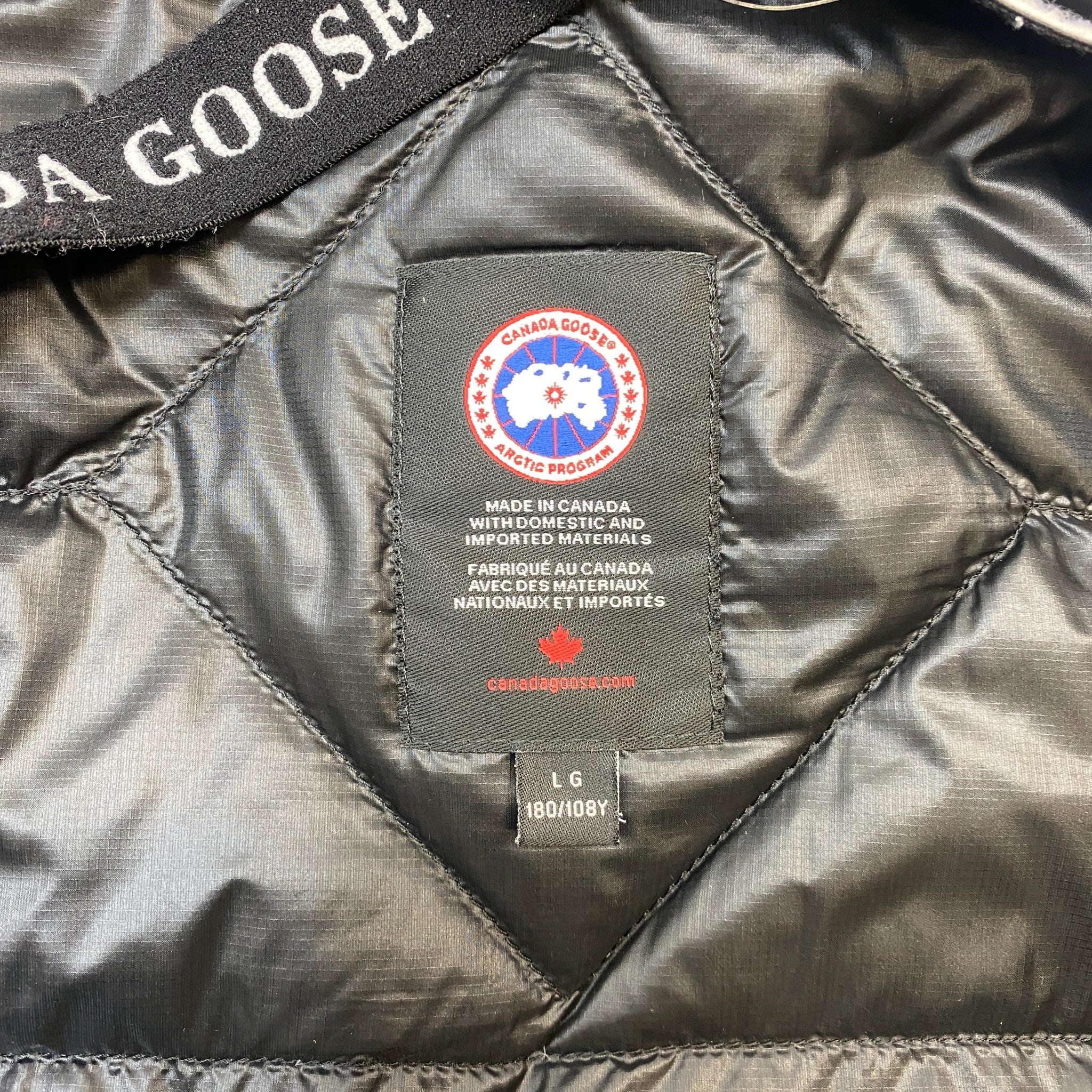 Men's Crofton Hooded Down Jacket Black Size L