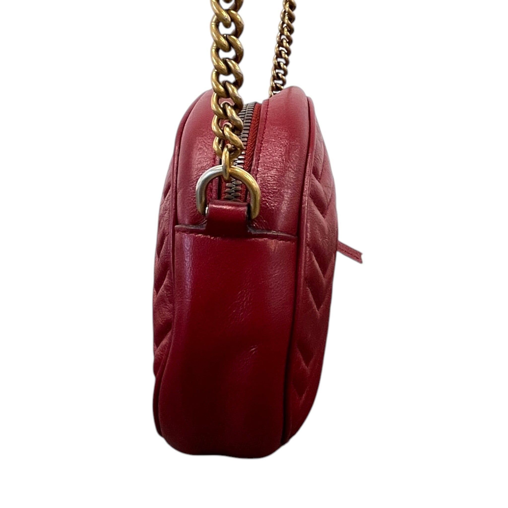 Women's Gg Marmont Round Bag Red