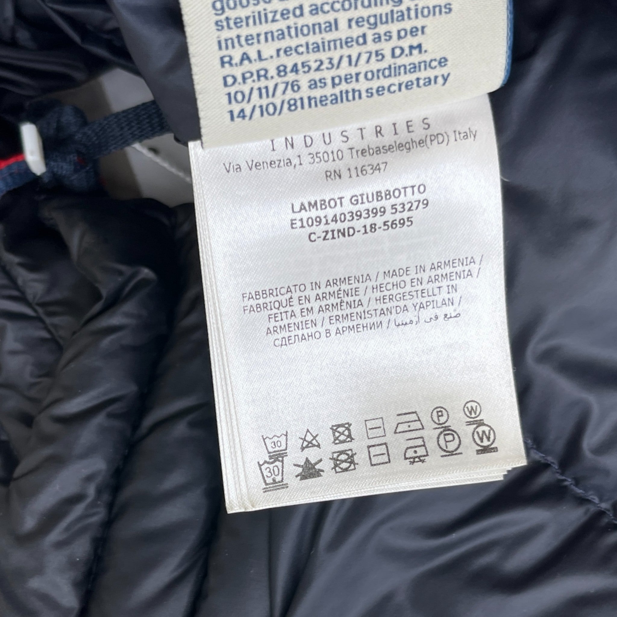 Men's Lambot Down Jacket Navy Size 1 / S