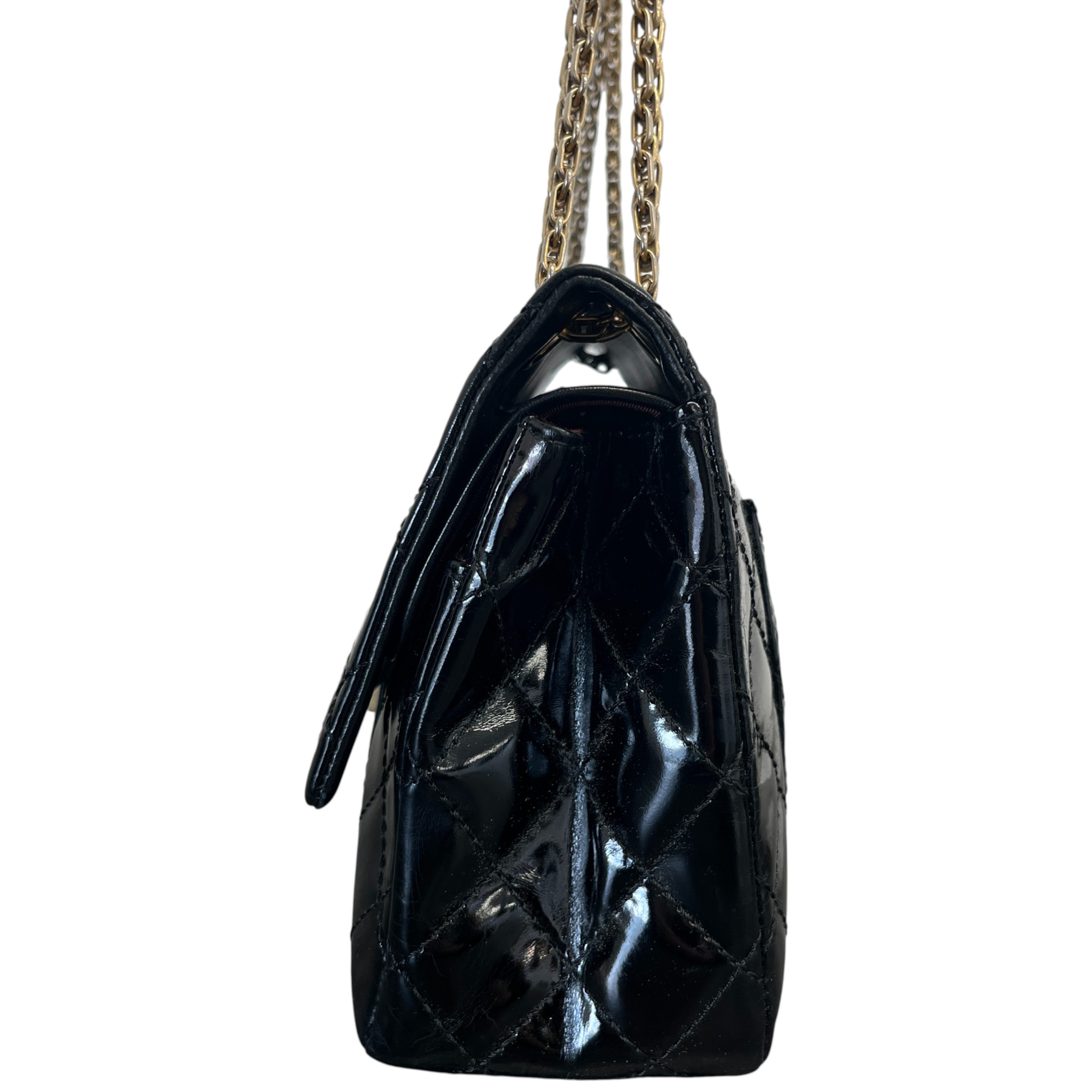 Women's 2.55 Reissue Flap Patent Bag Black