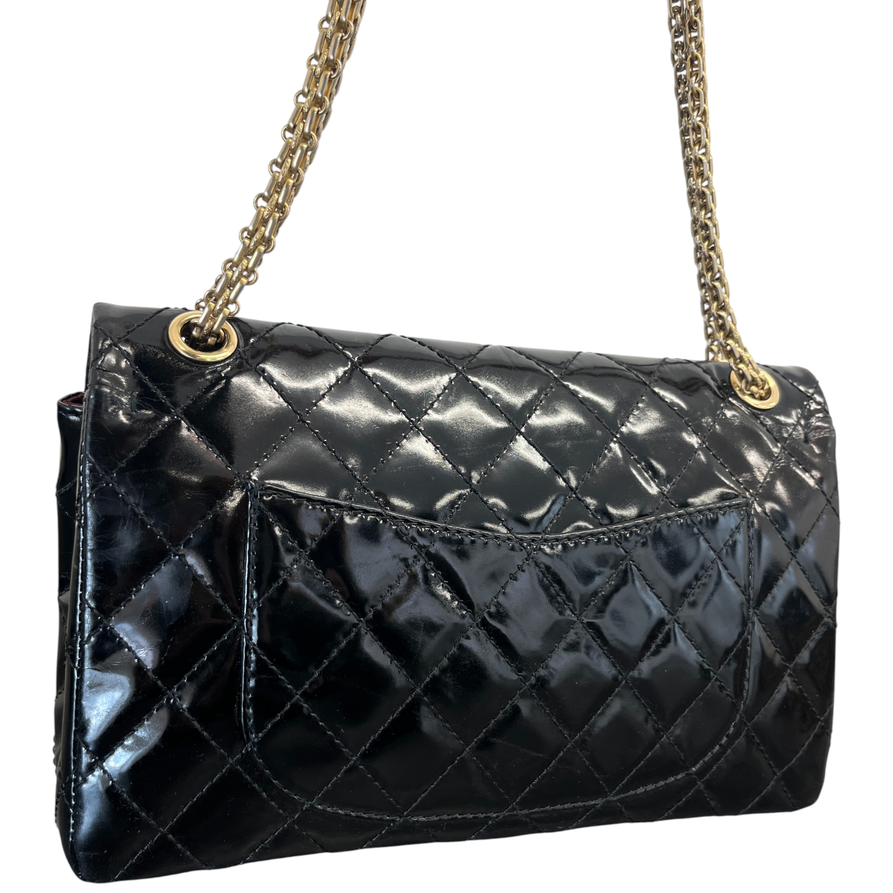 Women's 2.55 Reissue Flap Patent Bag Black