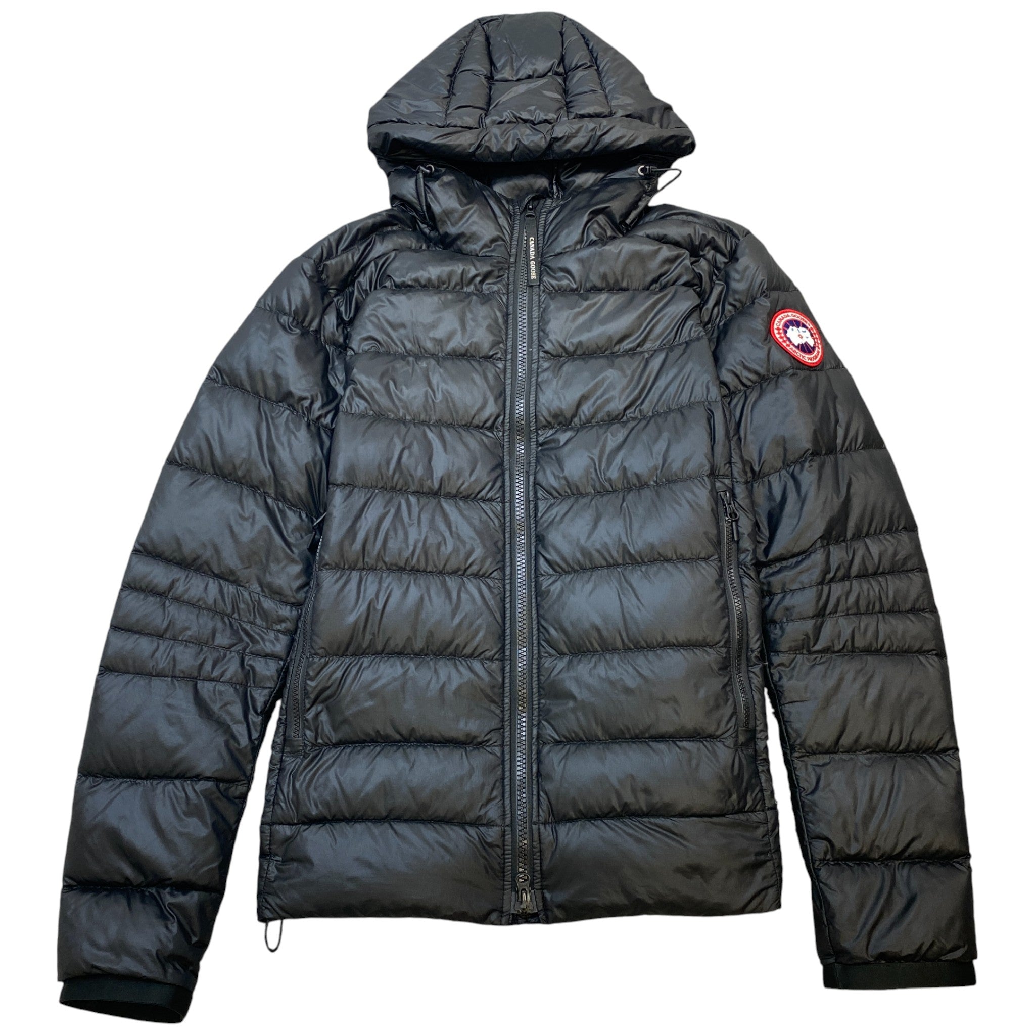 Men's Crofton Hooded Down Jacket Black Size L