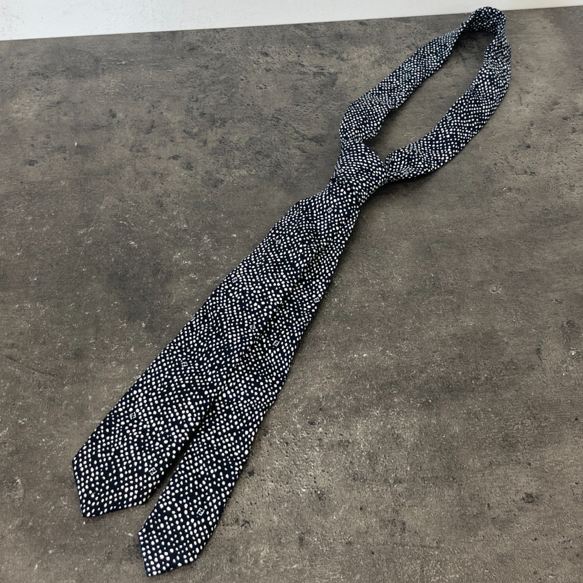 Men's Polkadot Tie Black