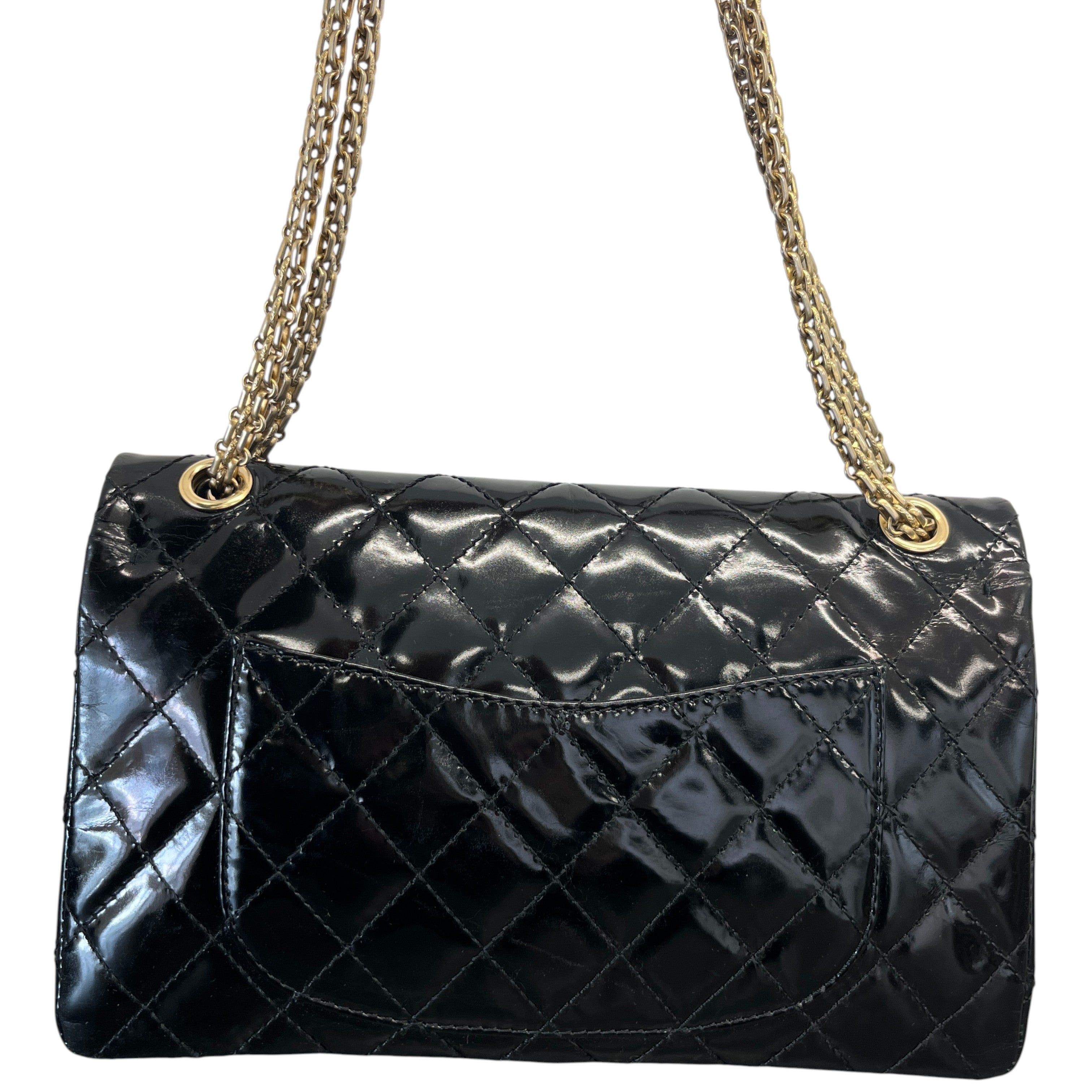 Women's 2.55 Reissue Flap Patent Bag Black