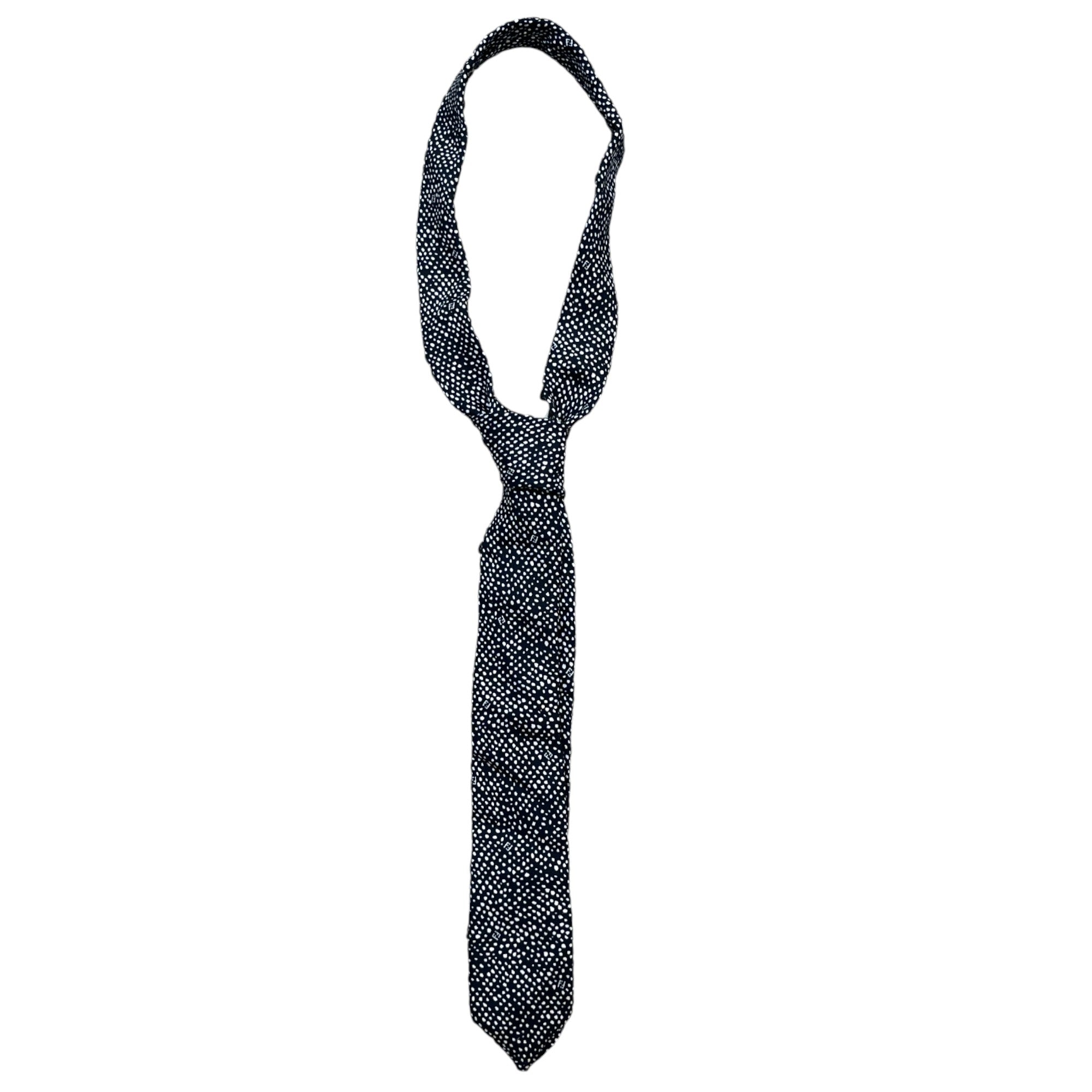Men's Polkadot Tie Black
