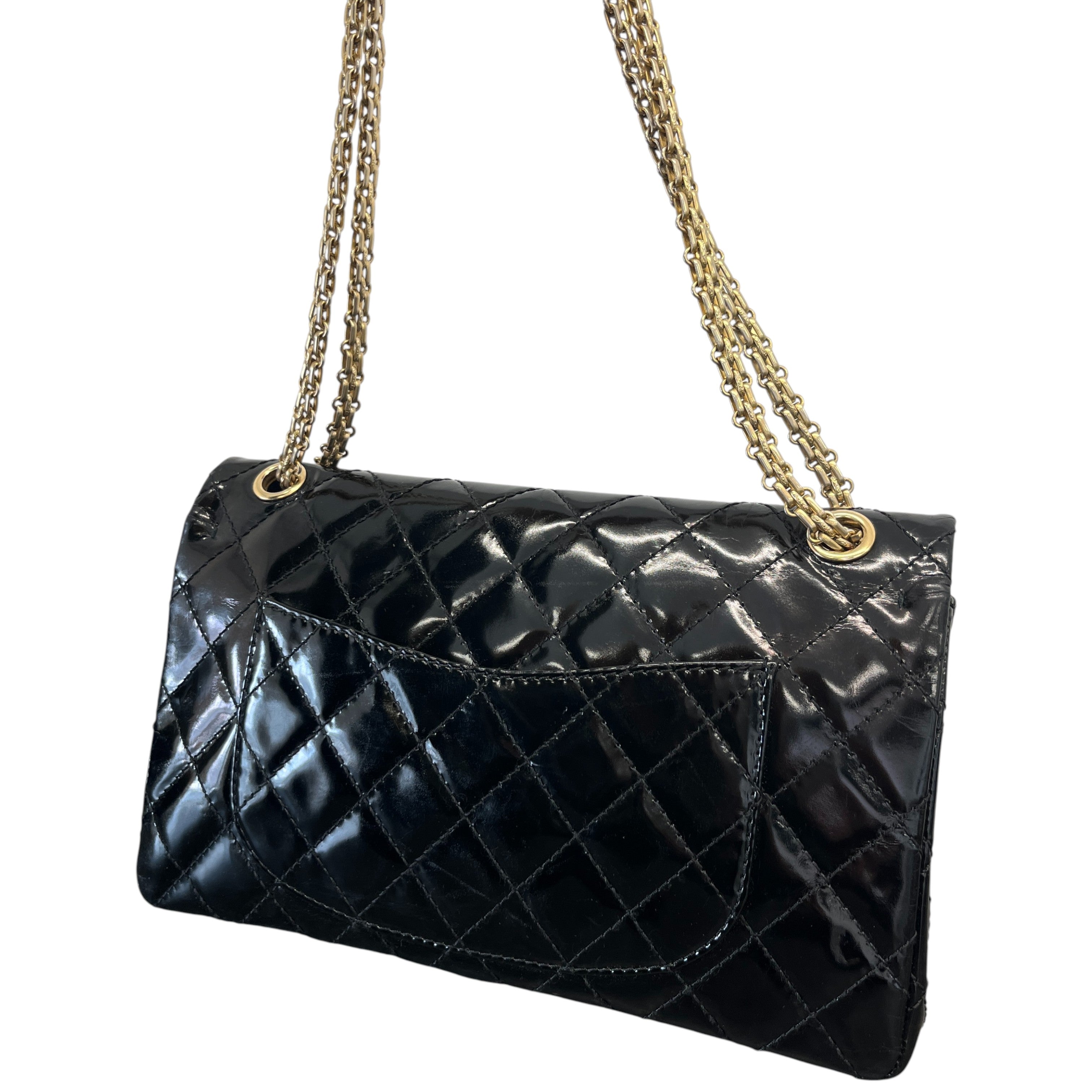 Women's 2.55 Reissue Flap Patent Bag Black