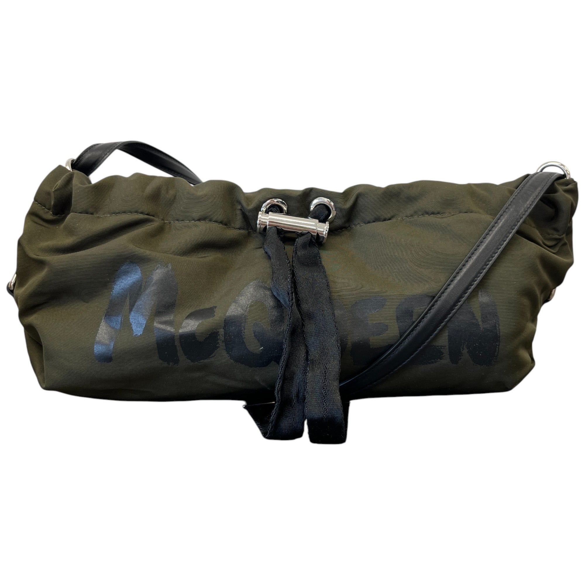 Women's Graffiti Logo Print Bag Khaki