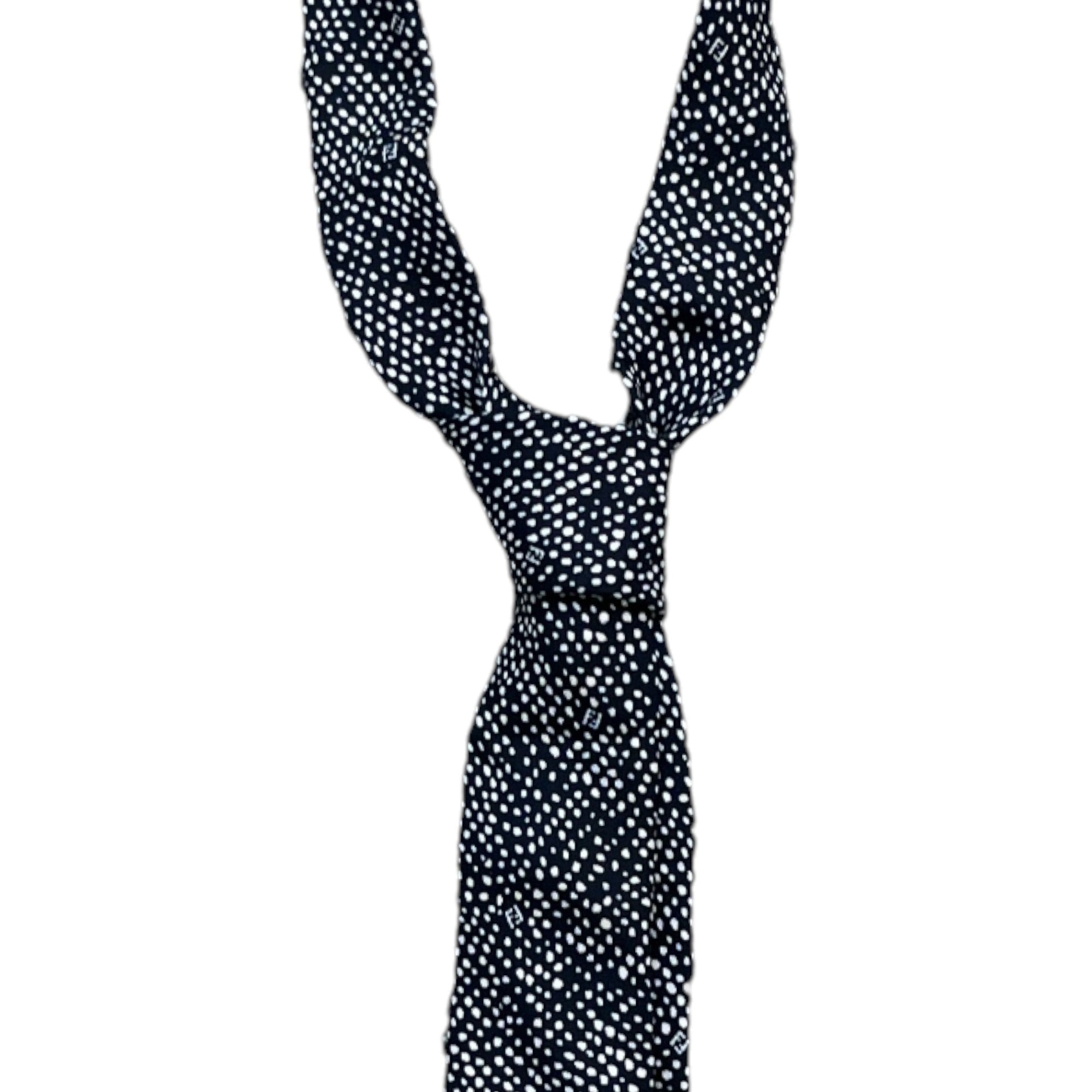 Men's Polkadot Tie Black