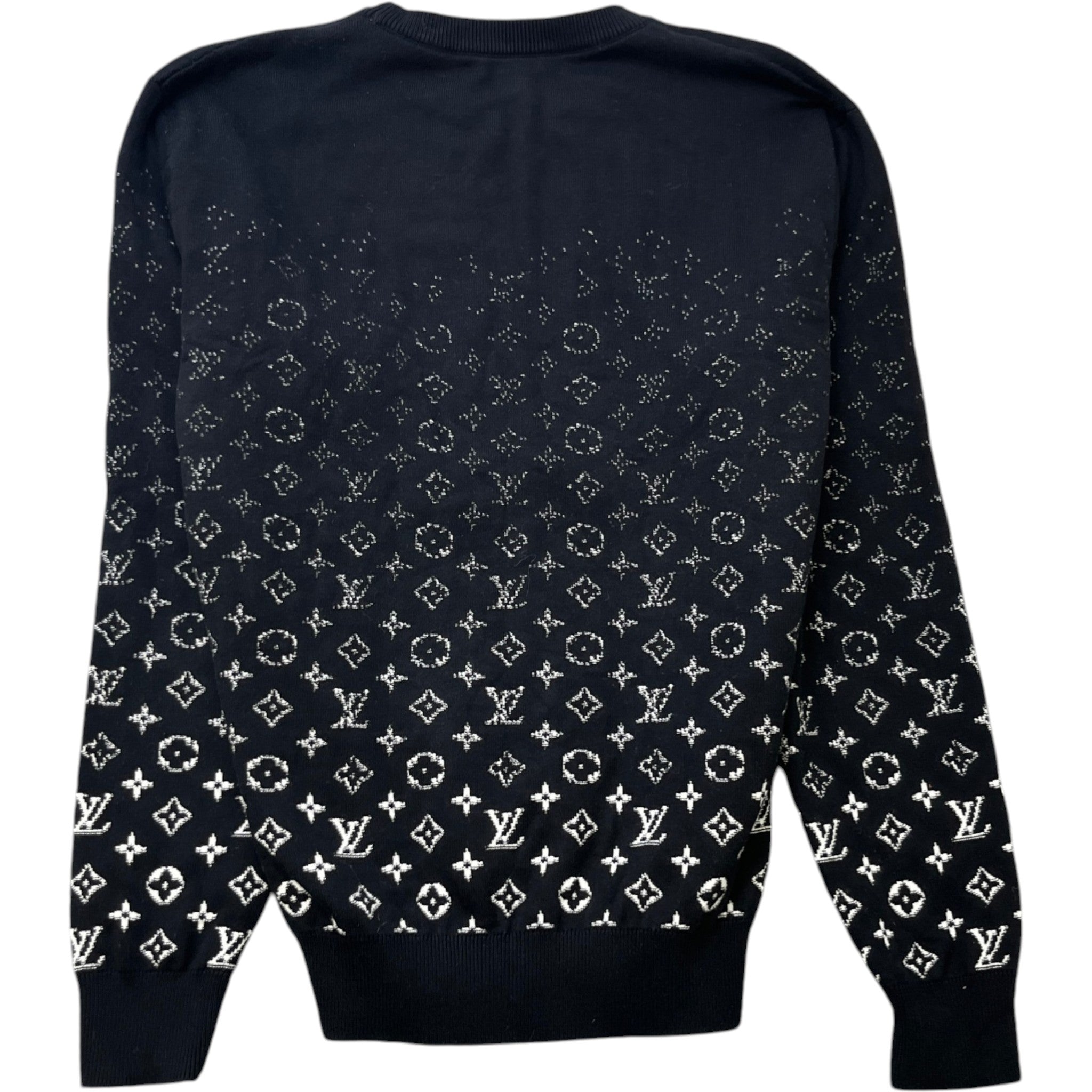 Men's Gradient Monogram Sweatshirt Black Size M
