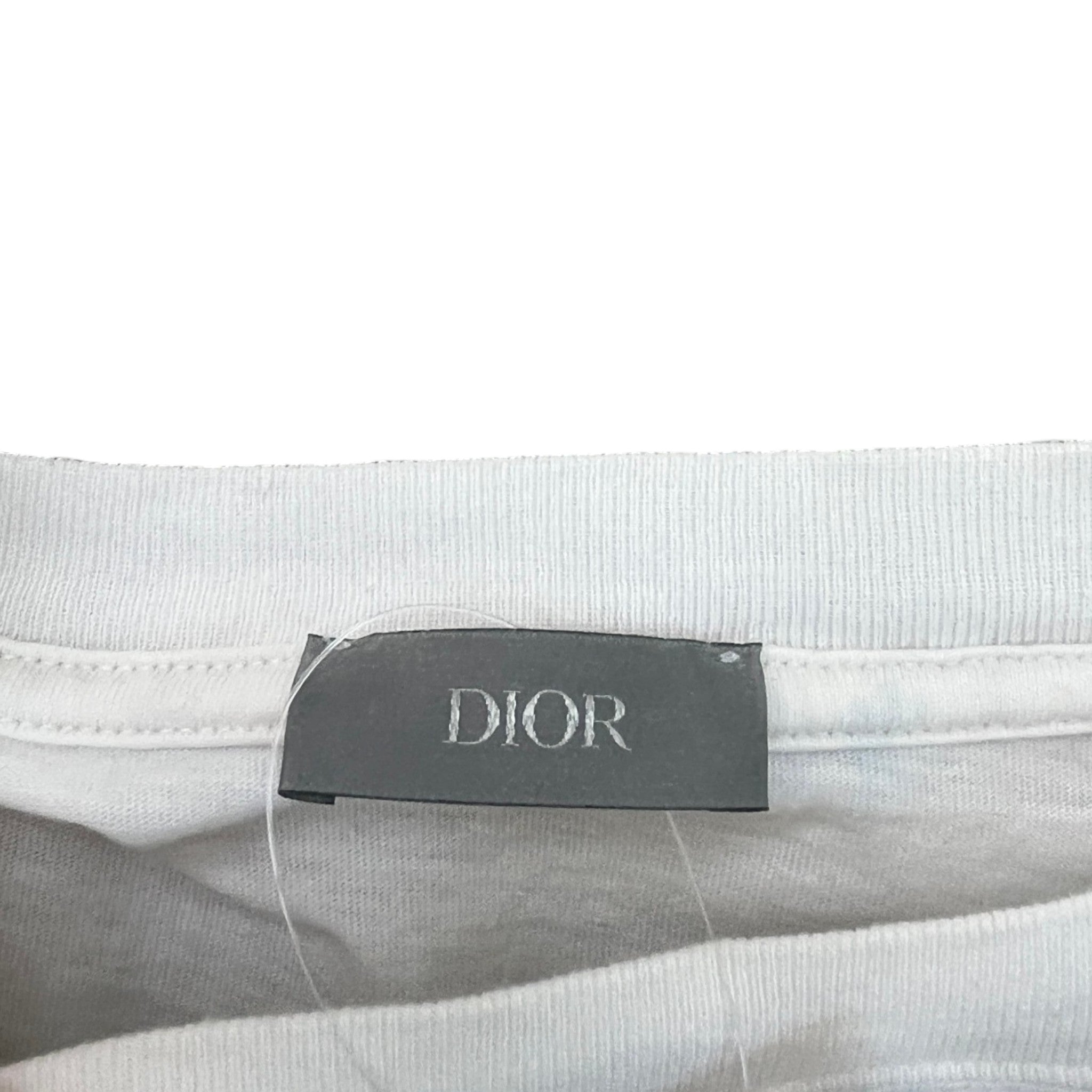 Men's Logo Print T-Shirt White Size L