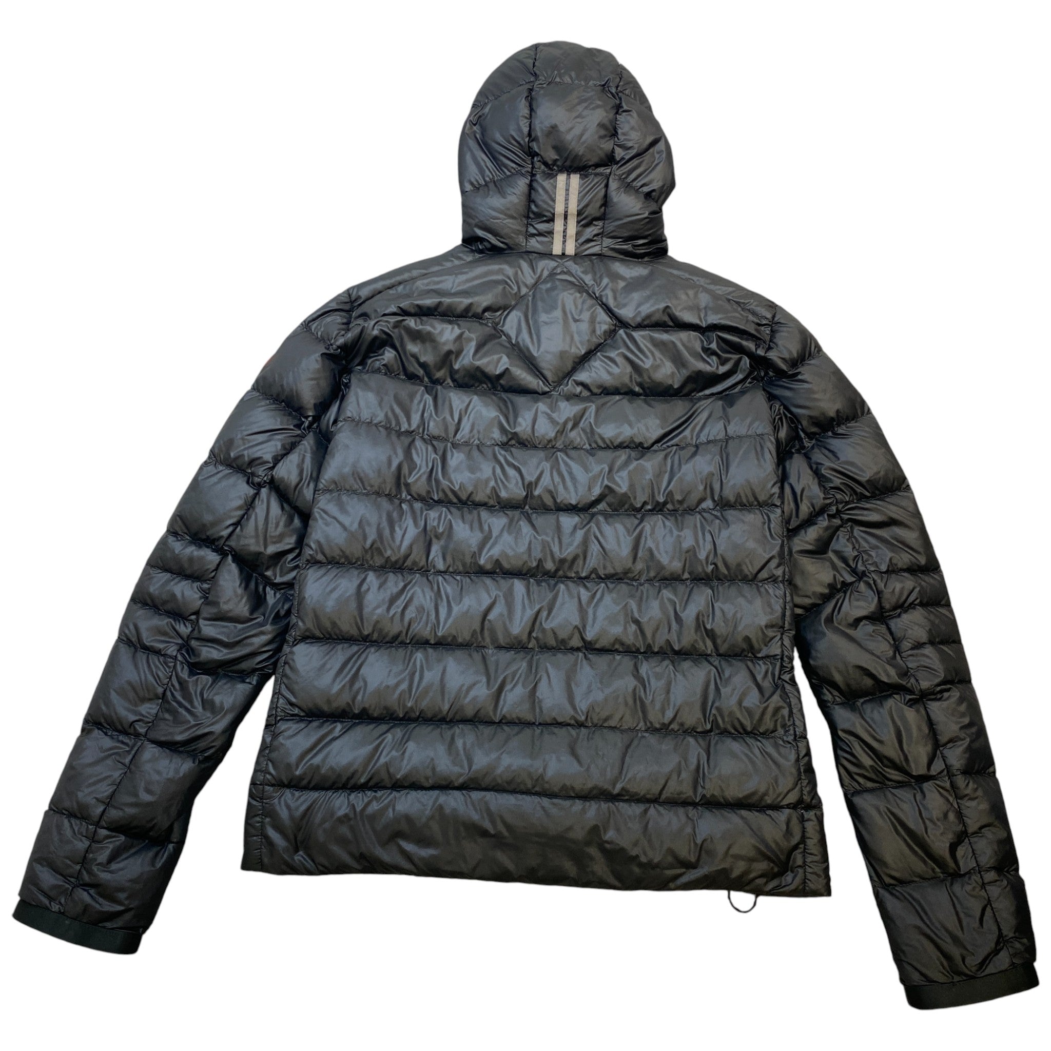 Men's Crofton Hooded Down Jacket Black Size L