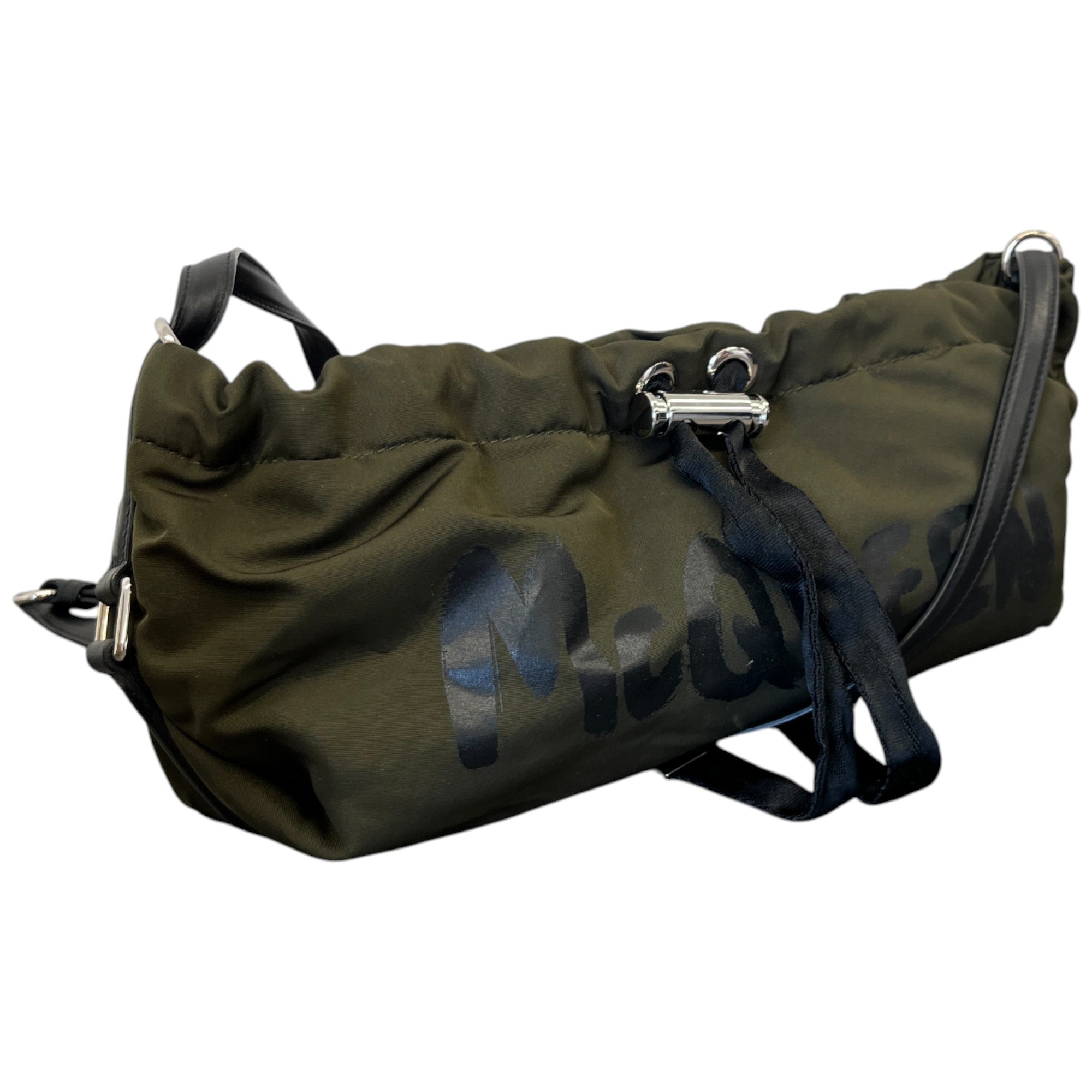 Women's Graffiti Logo Print Bag Khaki