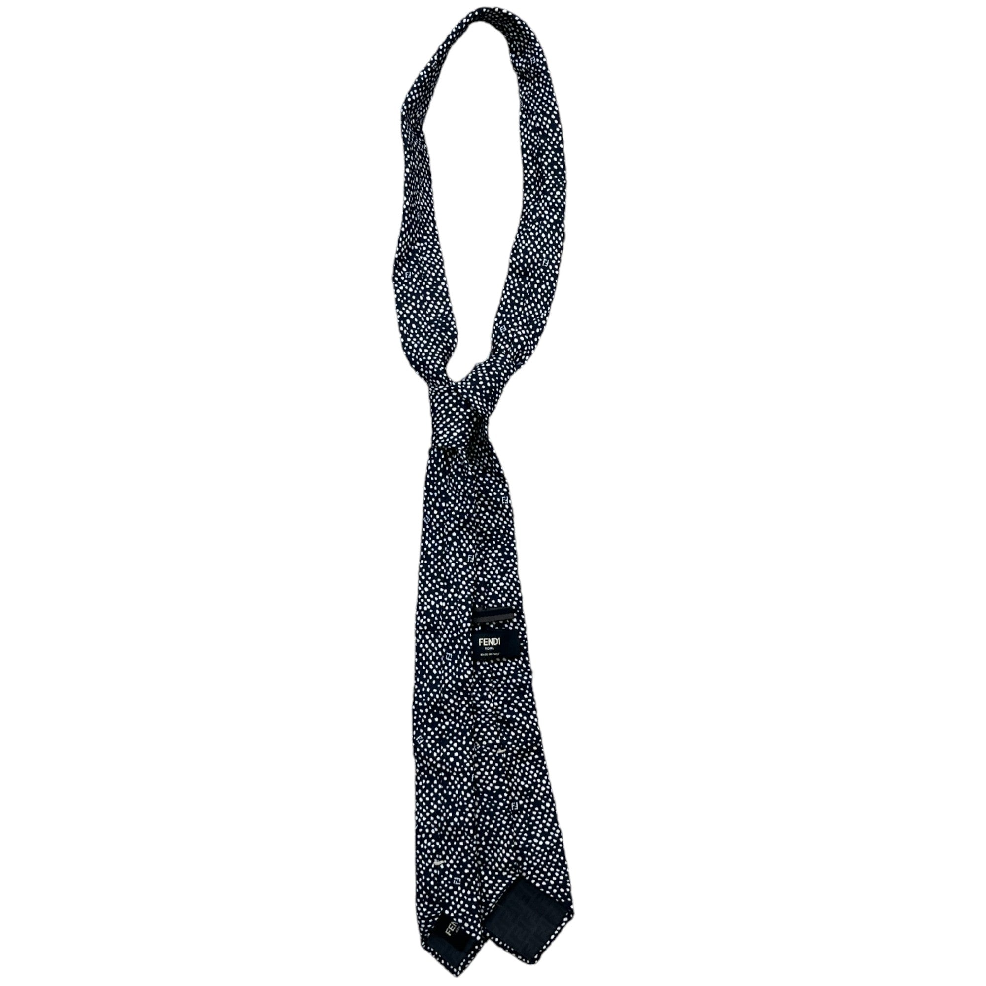 Men's Polkadot Tie Black