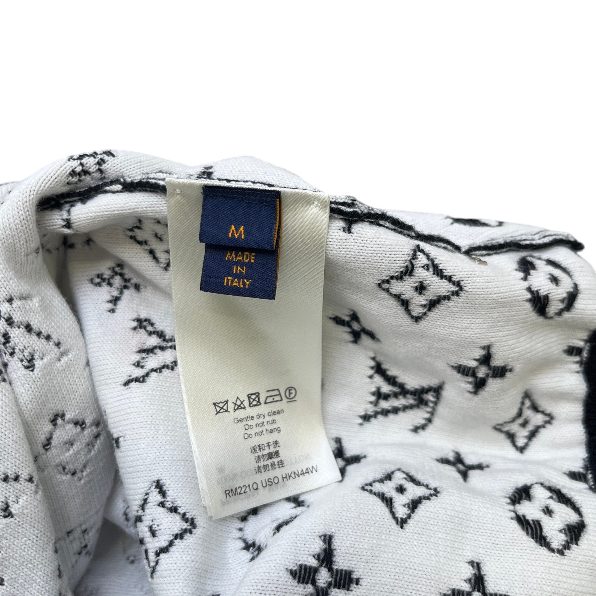 Men's Gradient Monogram Sweatshirt Black Size M