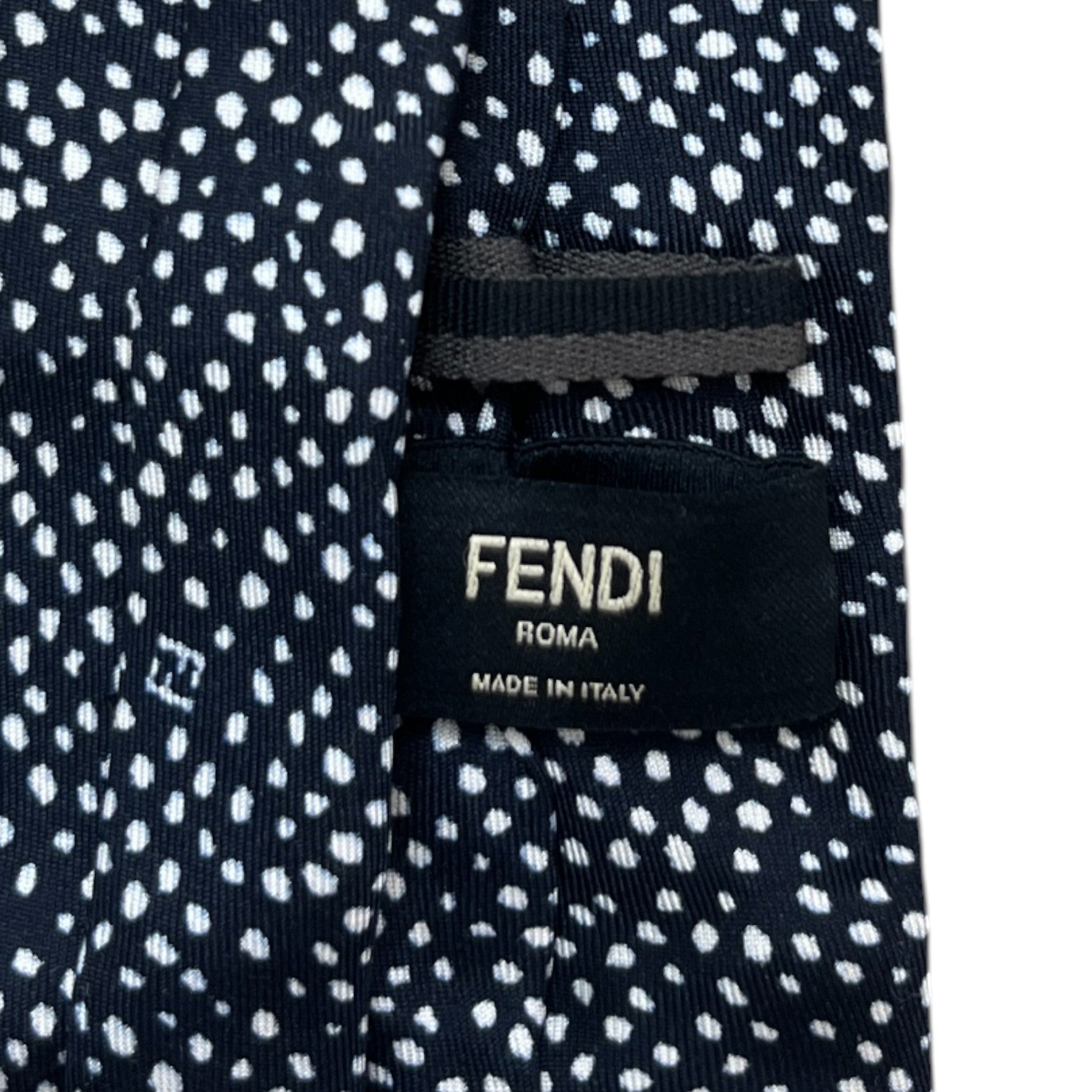 Men's Polkadot Tie Black