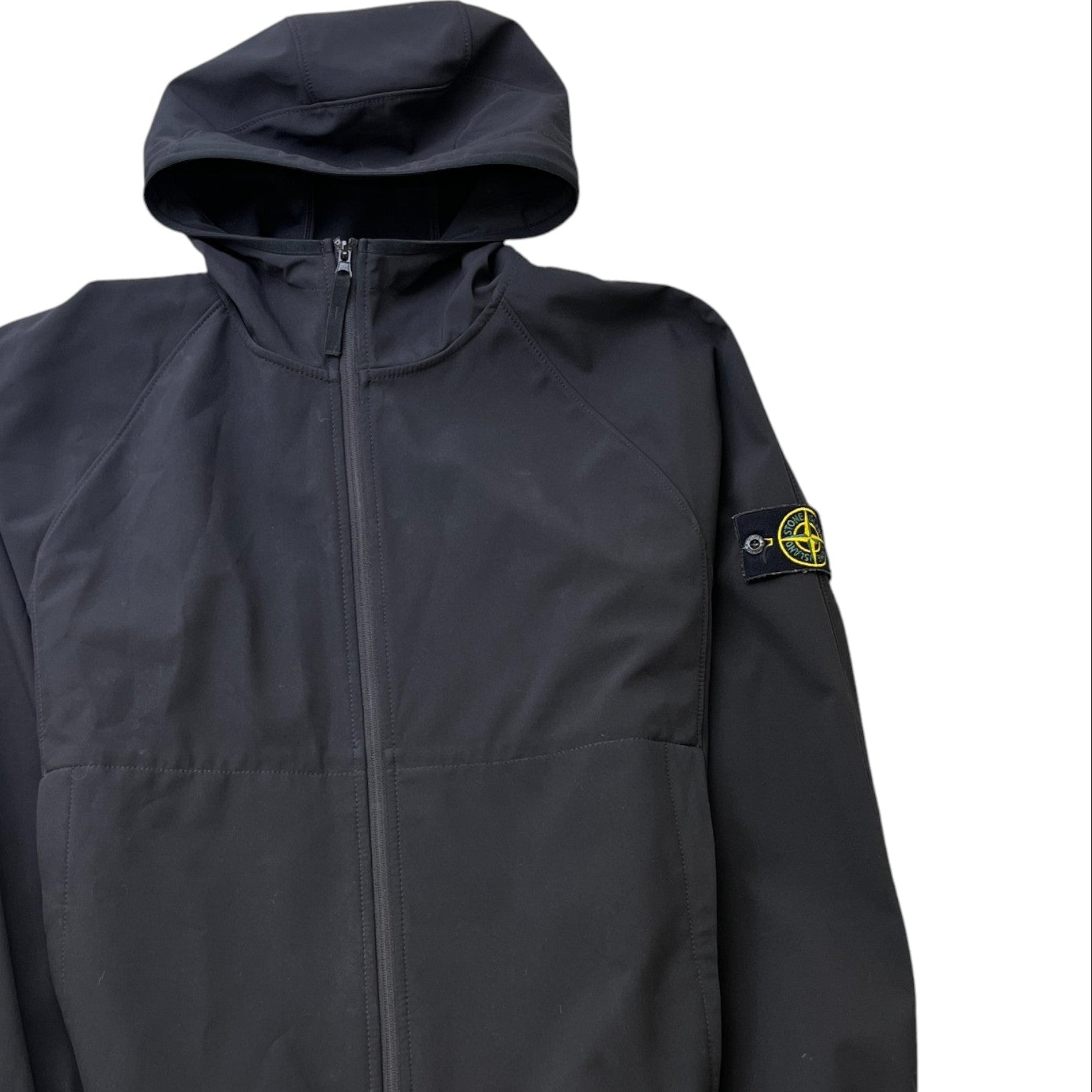 Men's Applique Logo Jacket Black Size L