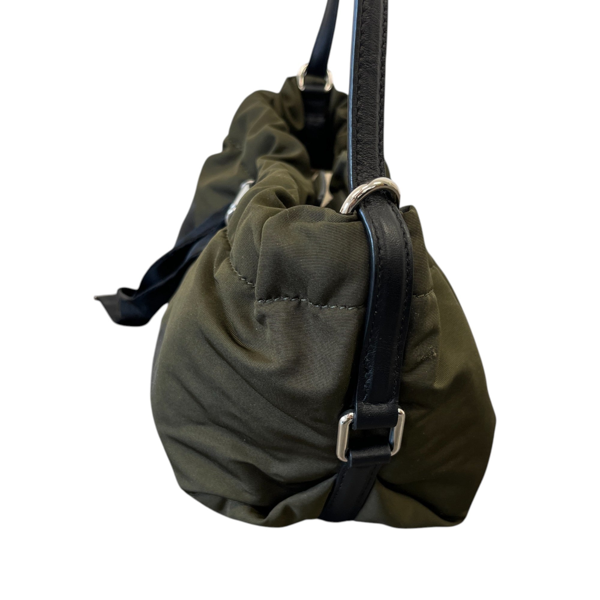 Women's Graffiti Logo Print Bag Khaki