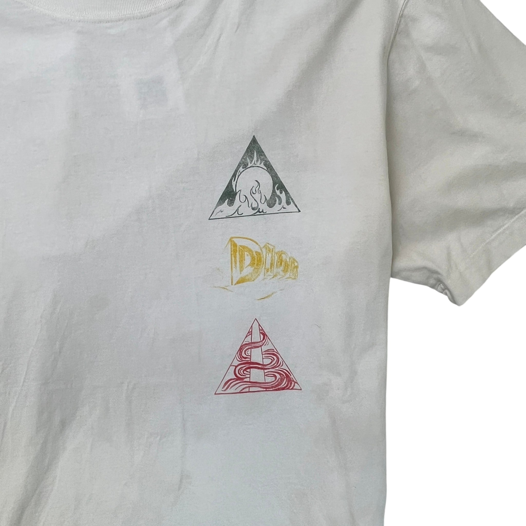 Men's Logo Print T-Shirt White Size L