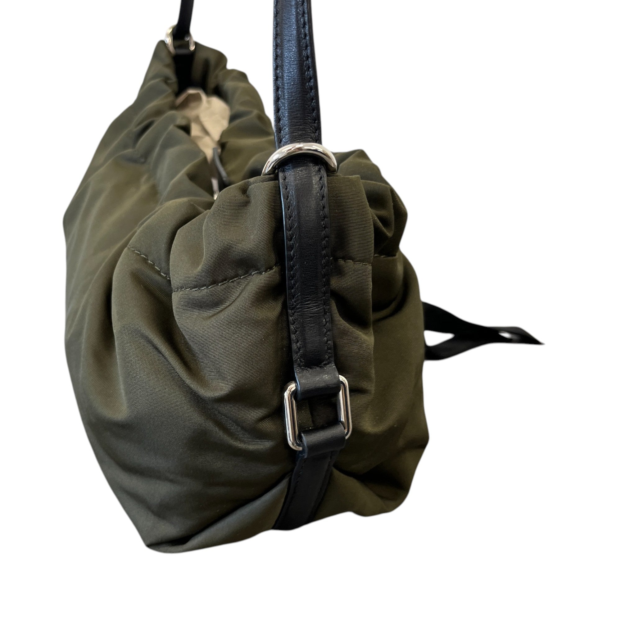 Women's Graffiti Logo Print Bag Khaki