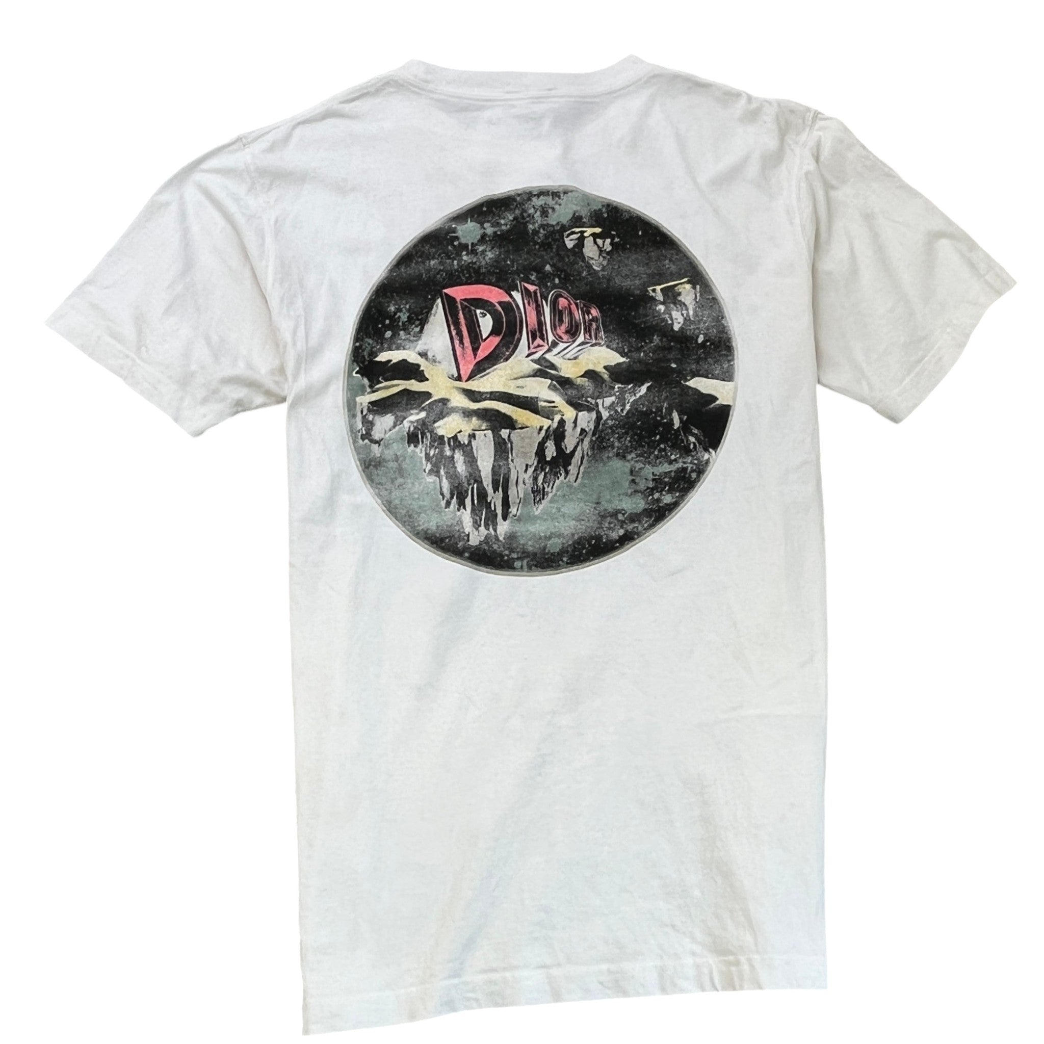 Men's Logo Print T-Shirt White Size L