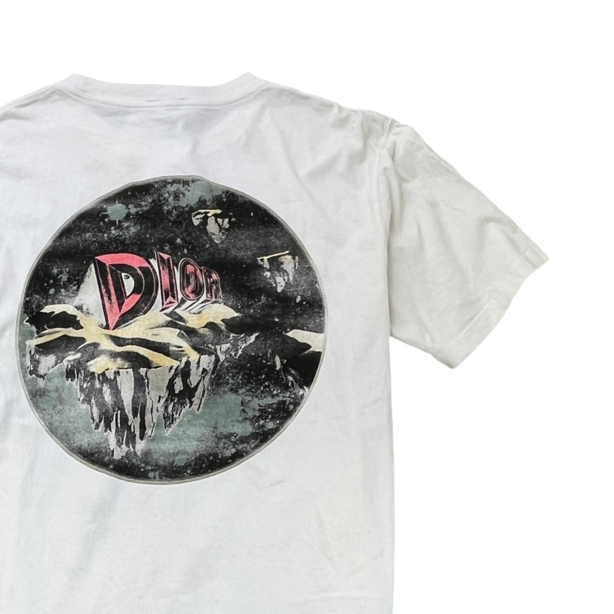 Men's Logo Print T-Shirt White Size L