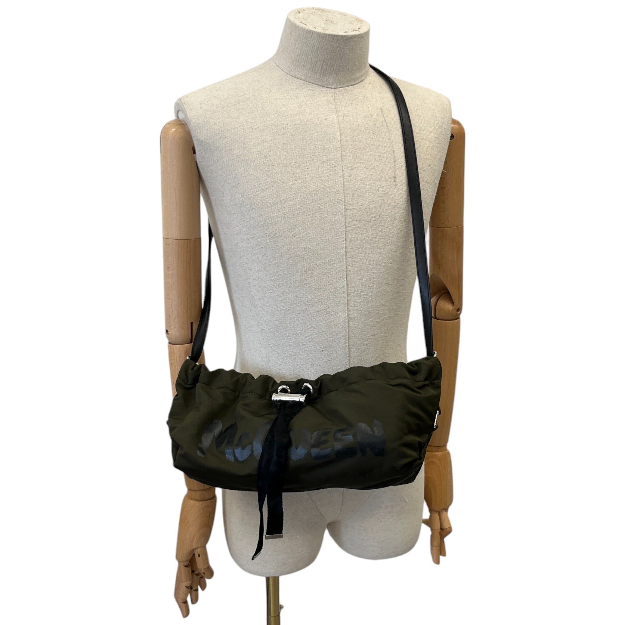 Women's Graffiti Logo Print Bag Khaki