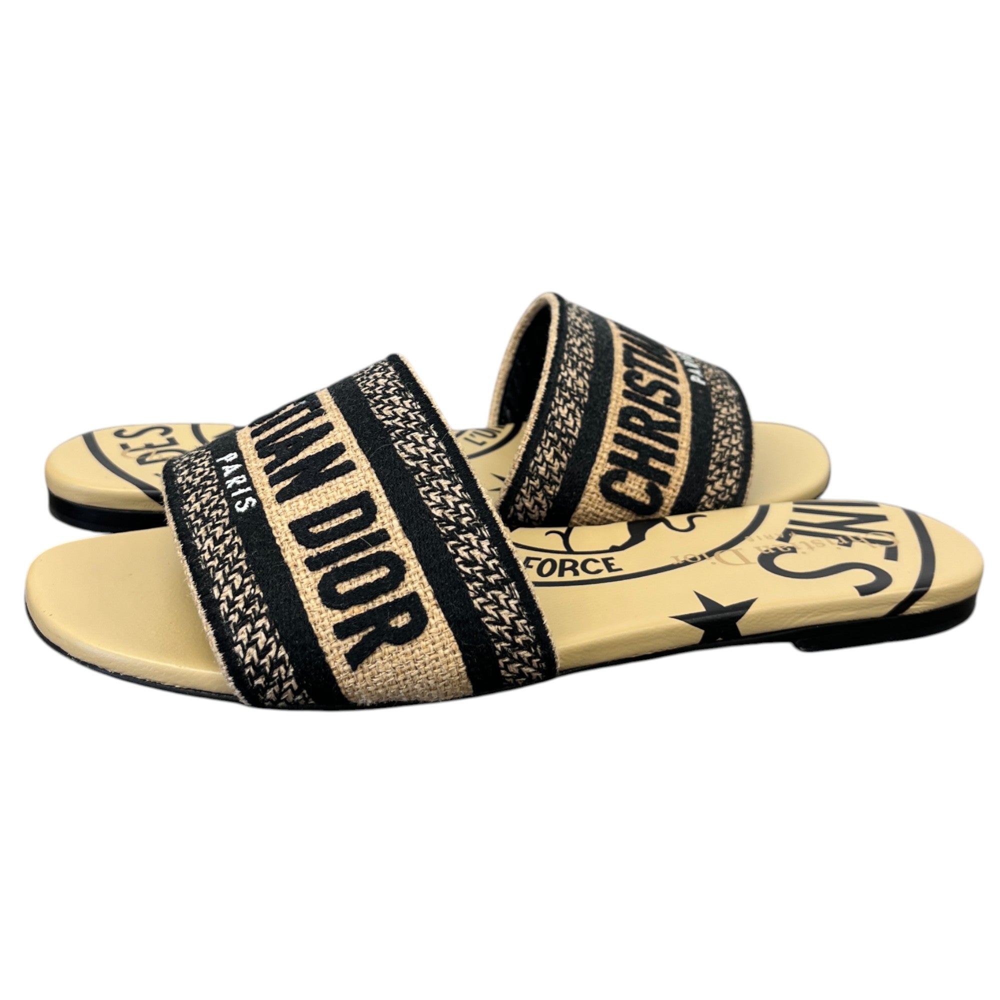 Women's Dway Slides Beige Size EU 36.5 / UK 3.5