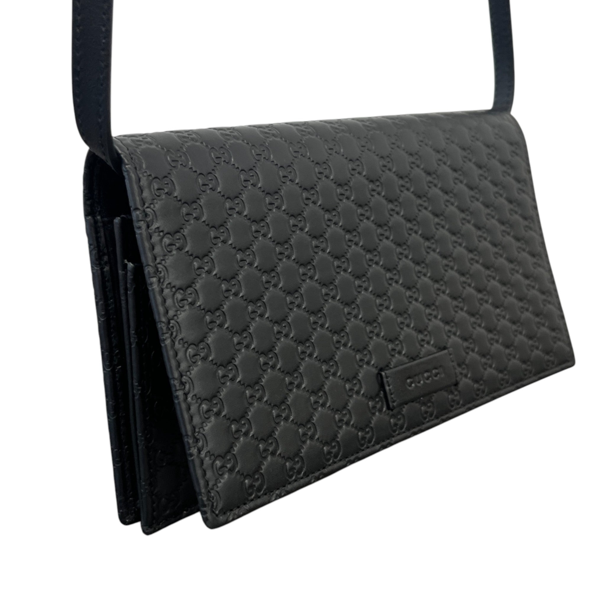 Women's Gg Supreme Microguccissima Handbag Black