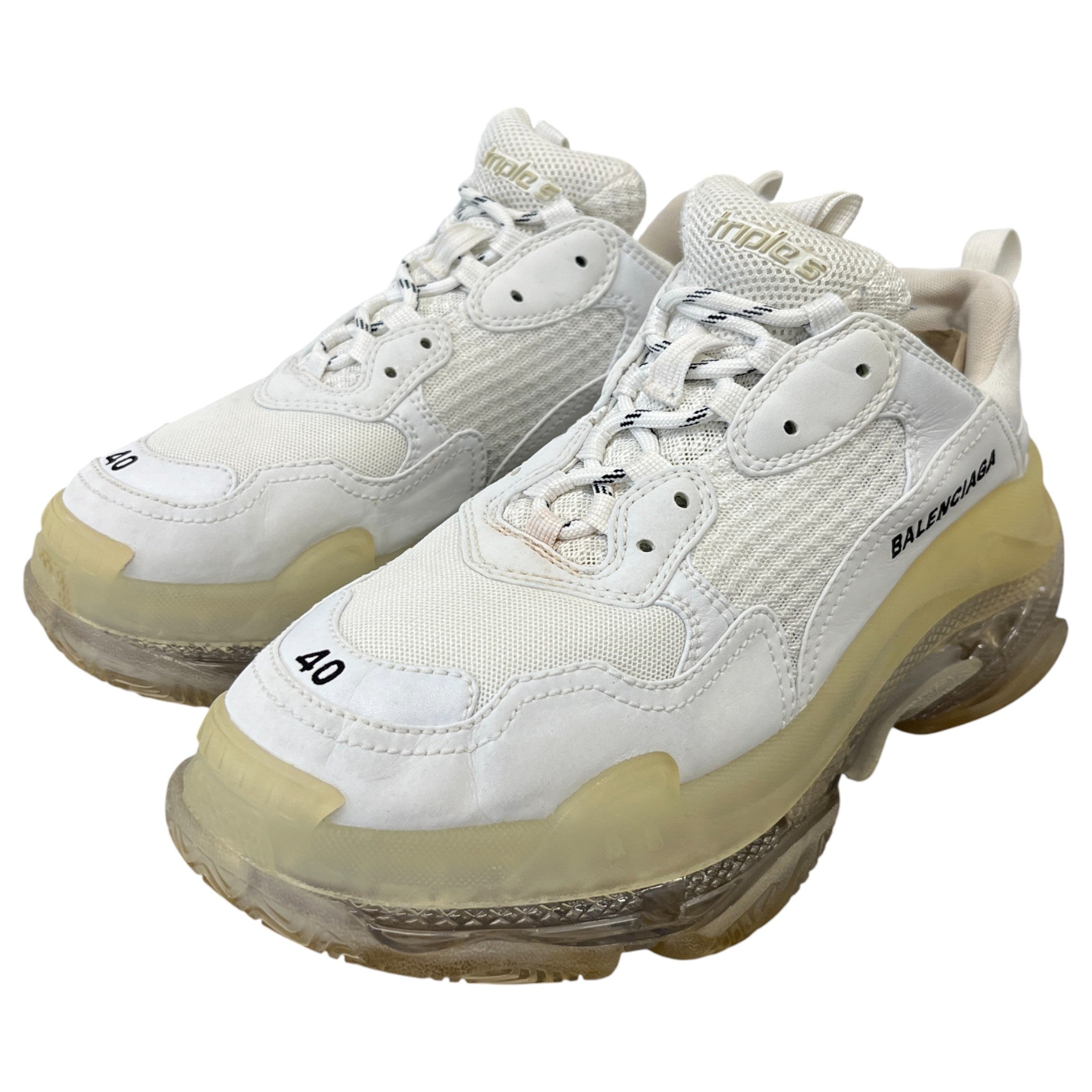 Men's Triple S Low Trainers White Size EU 41 / UK 7