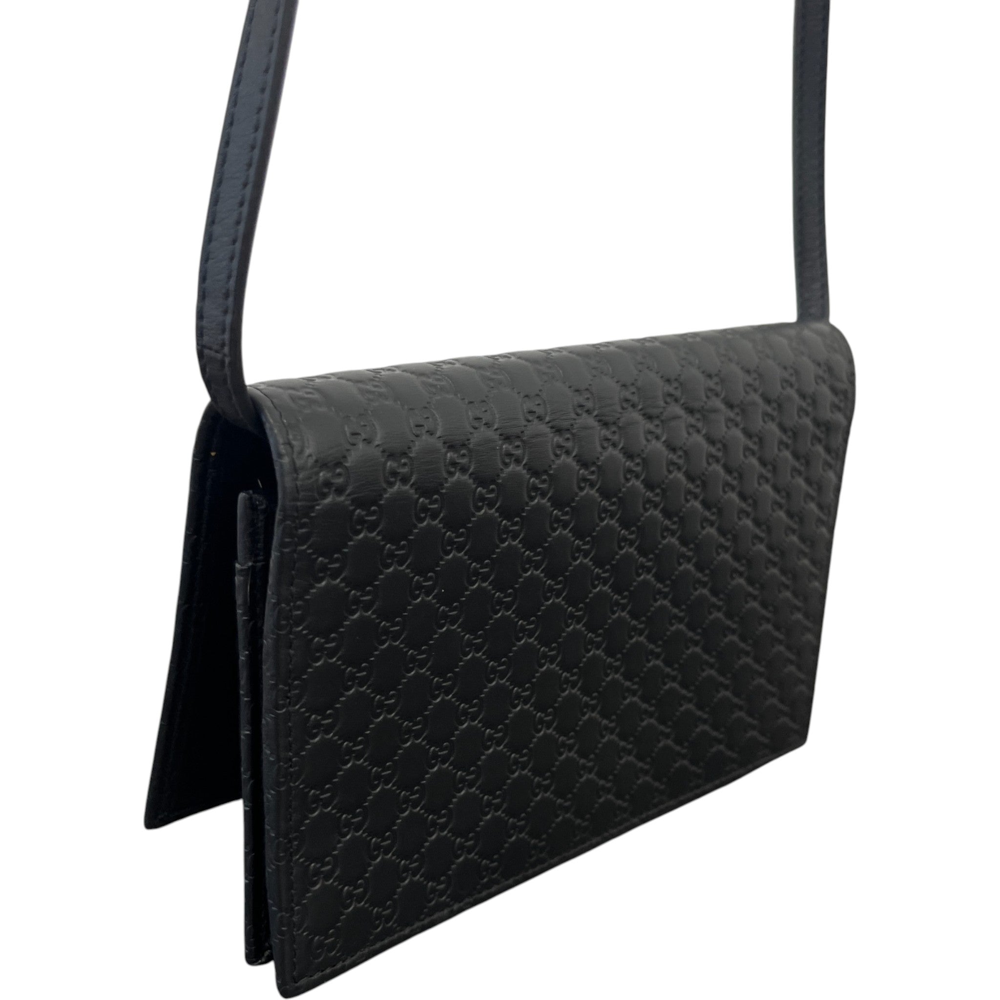 Women's Gg Supreme Microguccissima Handbag Black