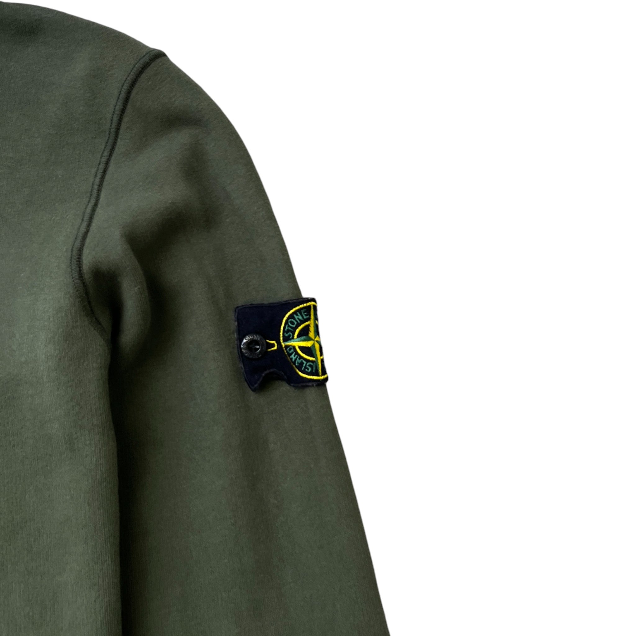 Men's Applique Logo Hoodie Khaki Size M