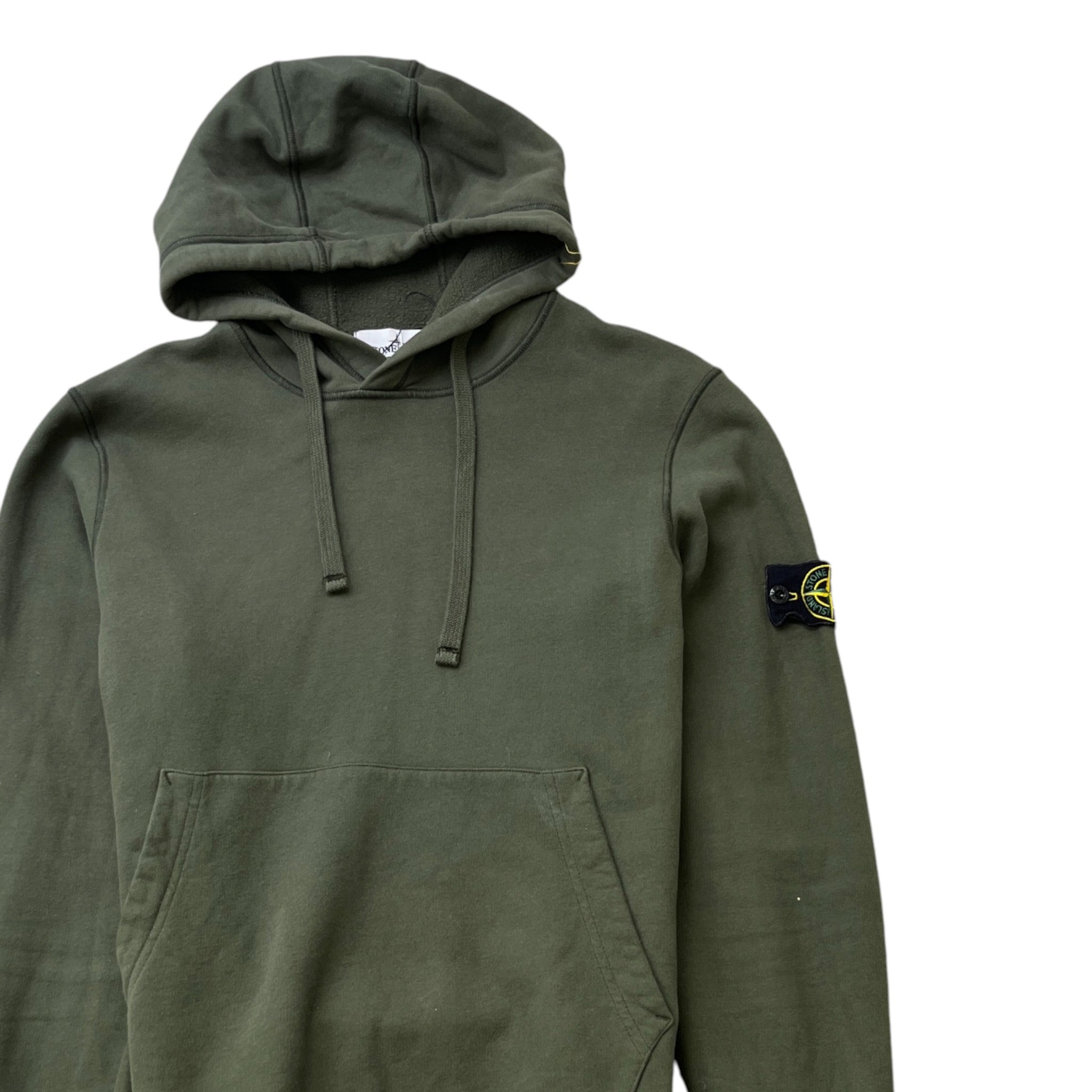 Men's Applique Logo Hoodie Khaki Size M